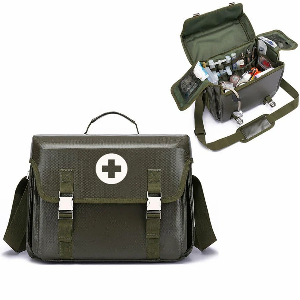 Bolsa De Primeros Auxilios Vacía Para Exteriores, Bolsa De Primeros Auxilios De Seguridad, Botiquín Médico, Kit De Supervivencia, Bolsa De Visita Para Médico De Familia, Botiquín Médico Impermeable Y