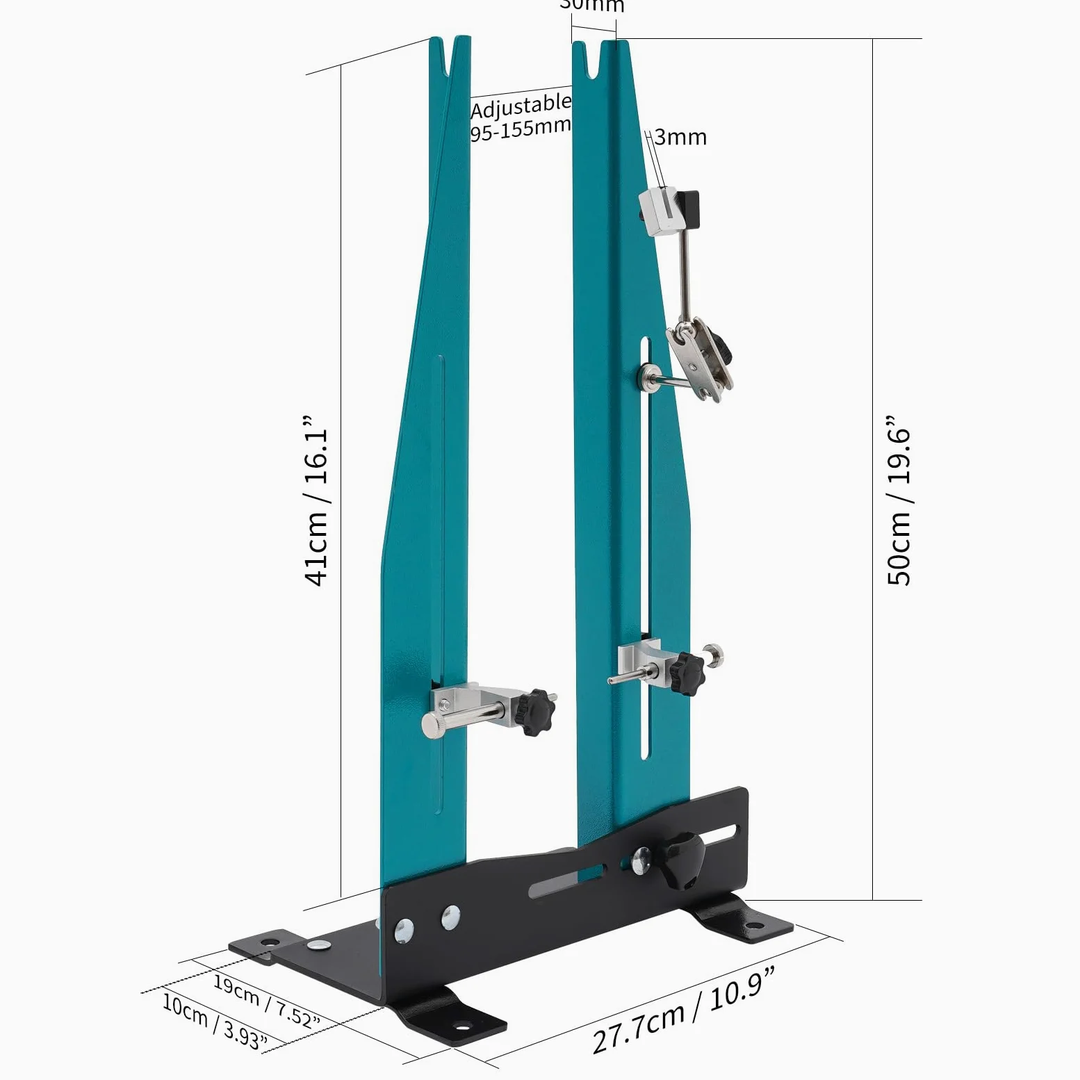 Soporte para rueda de bicicleta de 16 a 29 pulgadas, herramienta de mantenimiento de llantas de bicicleta con llave de radios, herramienta de calibración de ruedas para MTB, carretera