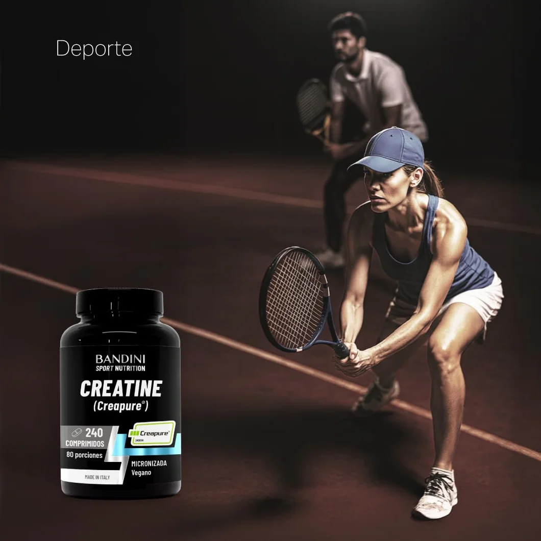 Bandini Creatine CREAPURE Monohidrato 240 Comprimidos Suplemento Deporte Gimnasio Vegano