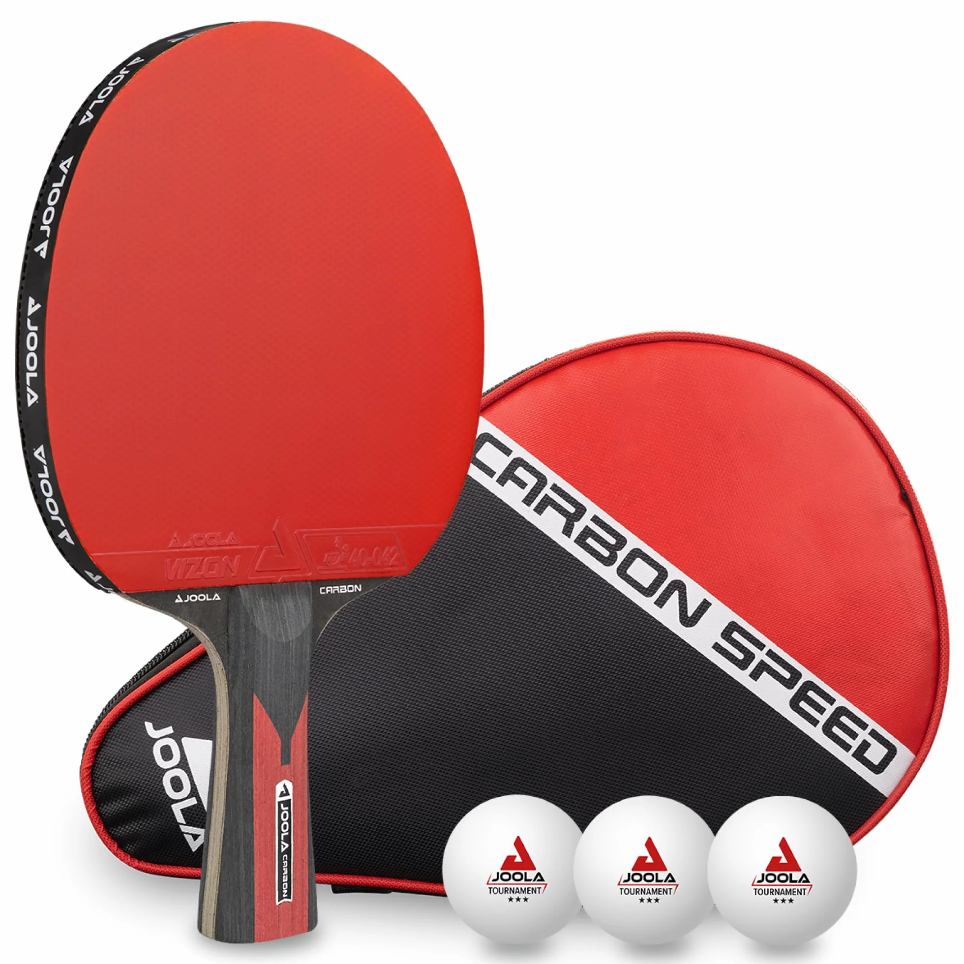JOOLA Carbon Raqueta de Ping Pong Profesional, para Jugadores avanzados - Tecnología Carbowood