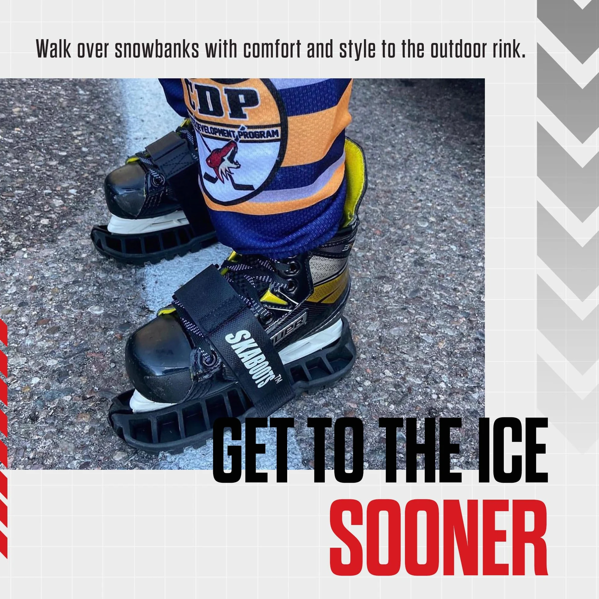 Skaboots Protectores de patines de hockey para caminar