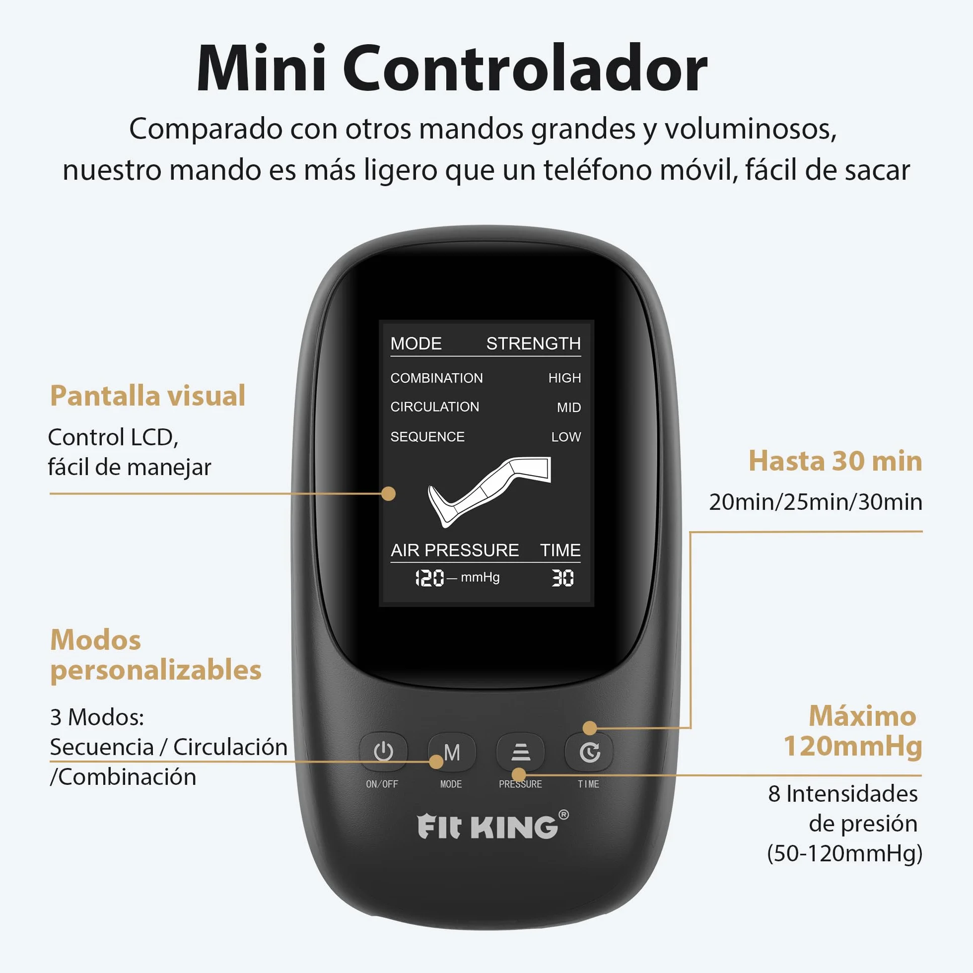 FIT KING Botas Presoterapia Piernas Masajeador Circulación Sanguínea Aliviar Dolor