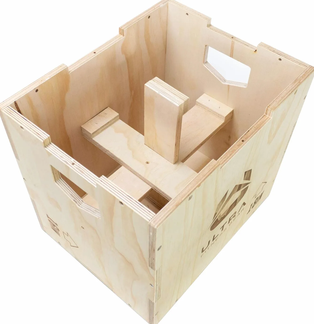 Caja pliométrica de madera 3 en 1 para salto, entrenamiento de artes marciales mixtas.