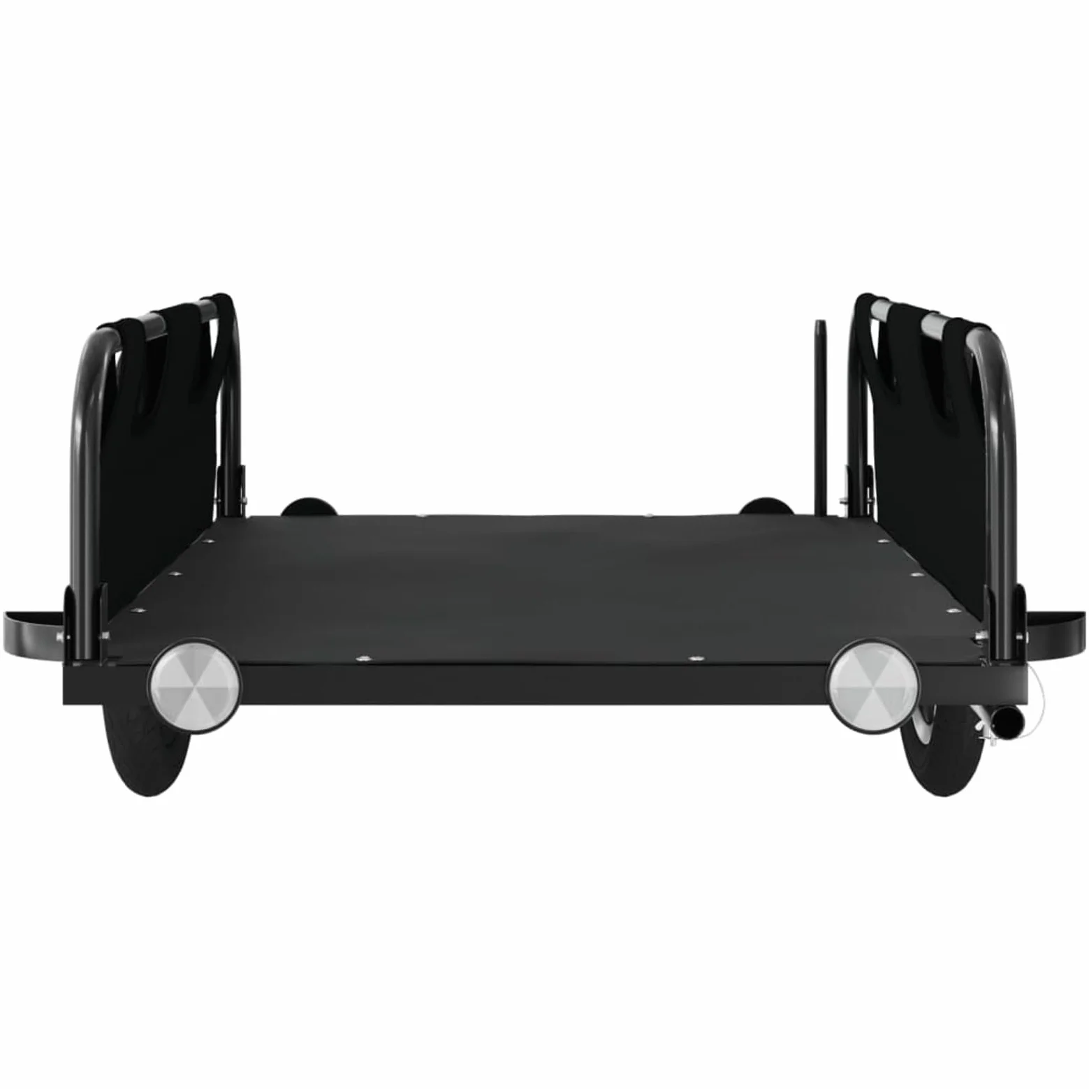 ARKEM Remolque de Carga para Bicicleta Hierro y Tela Oxford Negro Remolque Bicicleta niños Remolque Coche