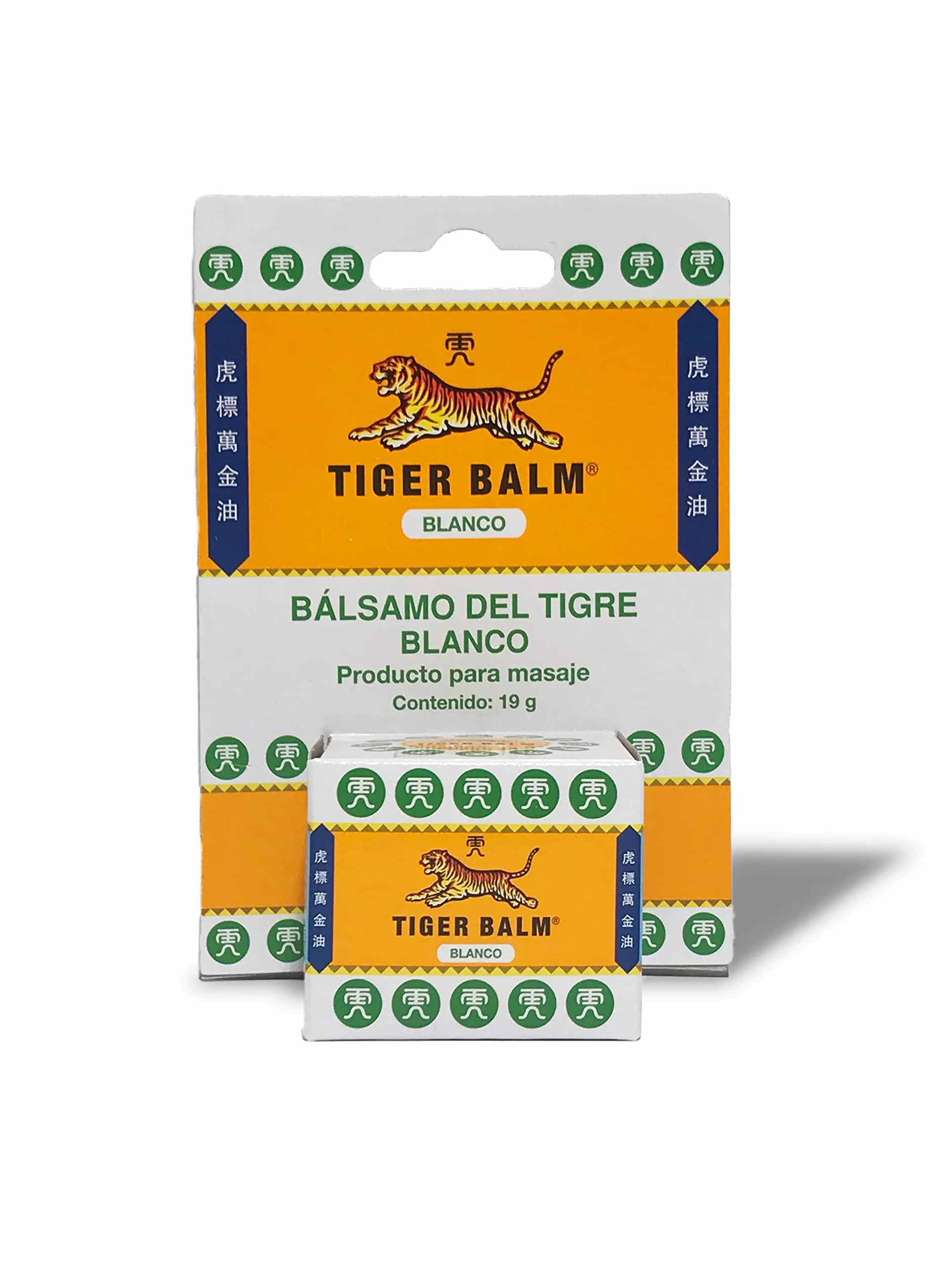 Tiger Balm Bálsamo del Tigre Blanco Efecto Frío para Masajes Deportivos con Alcanfor y Mentol 19 g