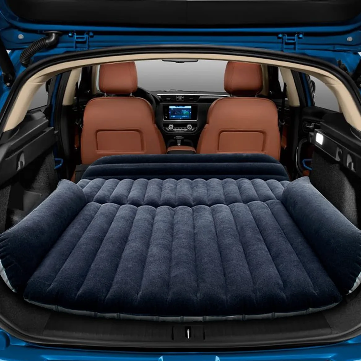 Colchón de Aire para Automóvil con Bomba, Cama Inflable para SUV y Campamento
