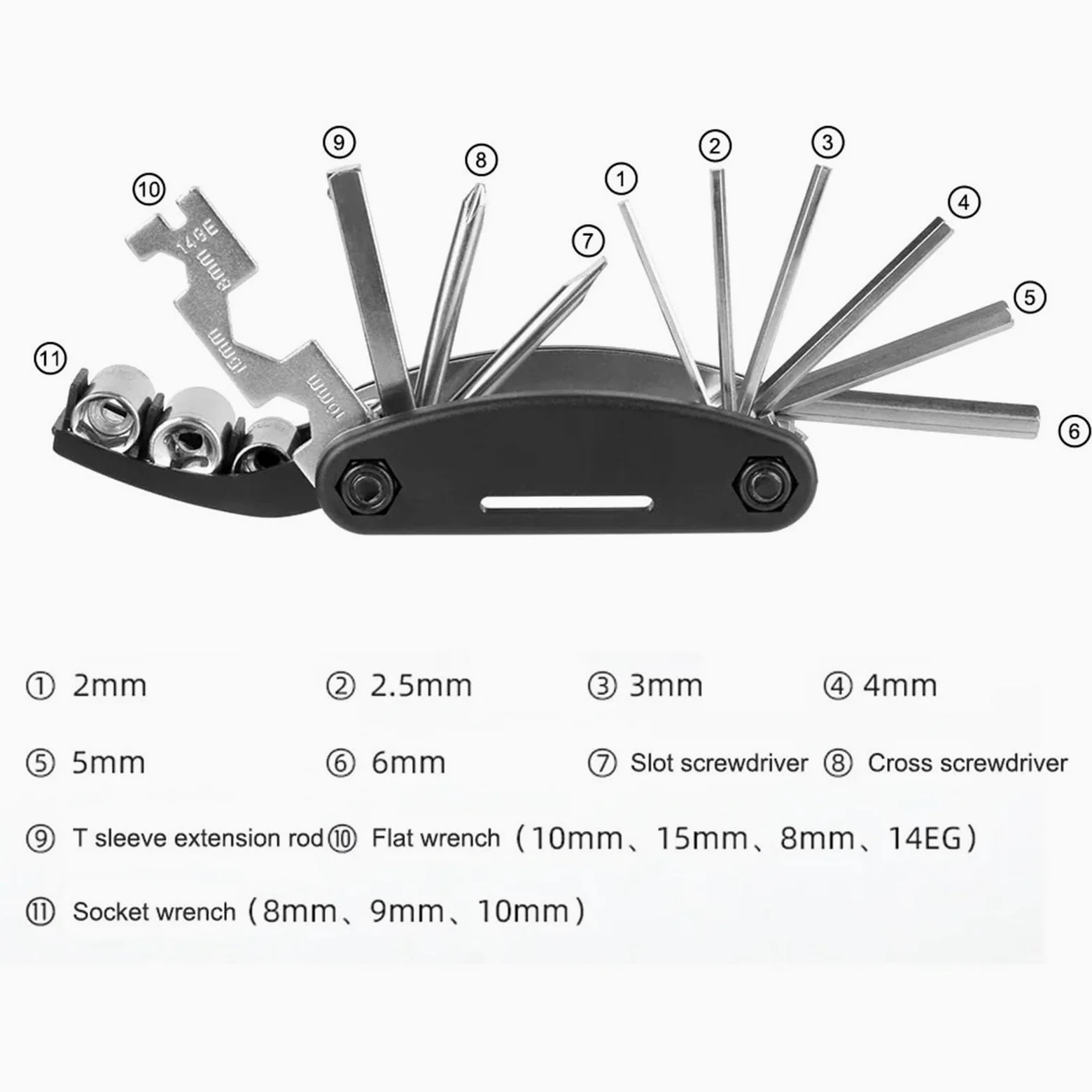 Kit Portátil De Reparación De Pinchazos De Neumáticos De Bicicleta, Multiherramienta Con Bomba De Aire Y Bolsa De Almacenamiento For Mantenimiento De Ciclismo(Set3)