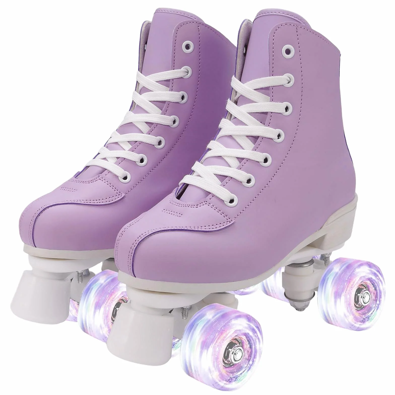 XUDREZ Patines de ruedas para mujeres y niñas, patines Derby para adultos, color verde menta, patines de cuatro ruedas para principiantes, al aire libre e interiores