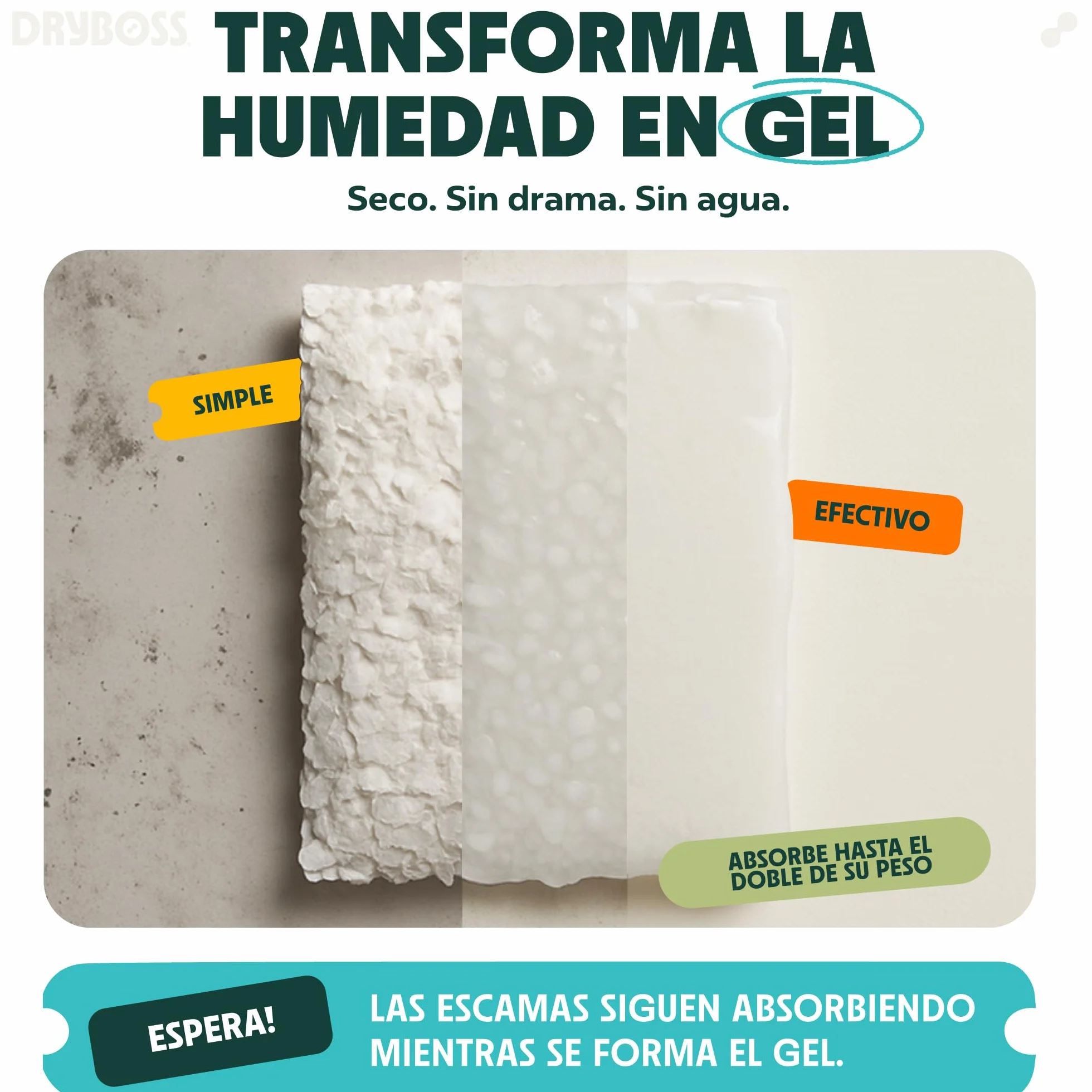 DRYPOP Deshumidificador 20G Antihumedad Pack 18 Sachets para Cajones Armarios