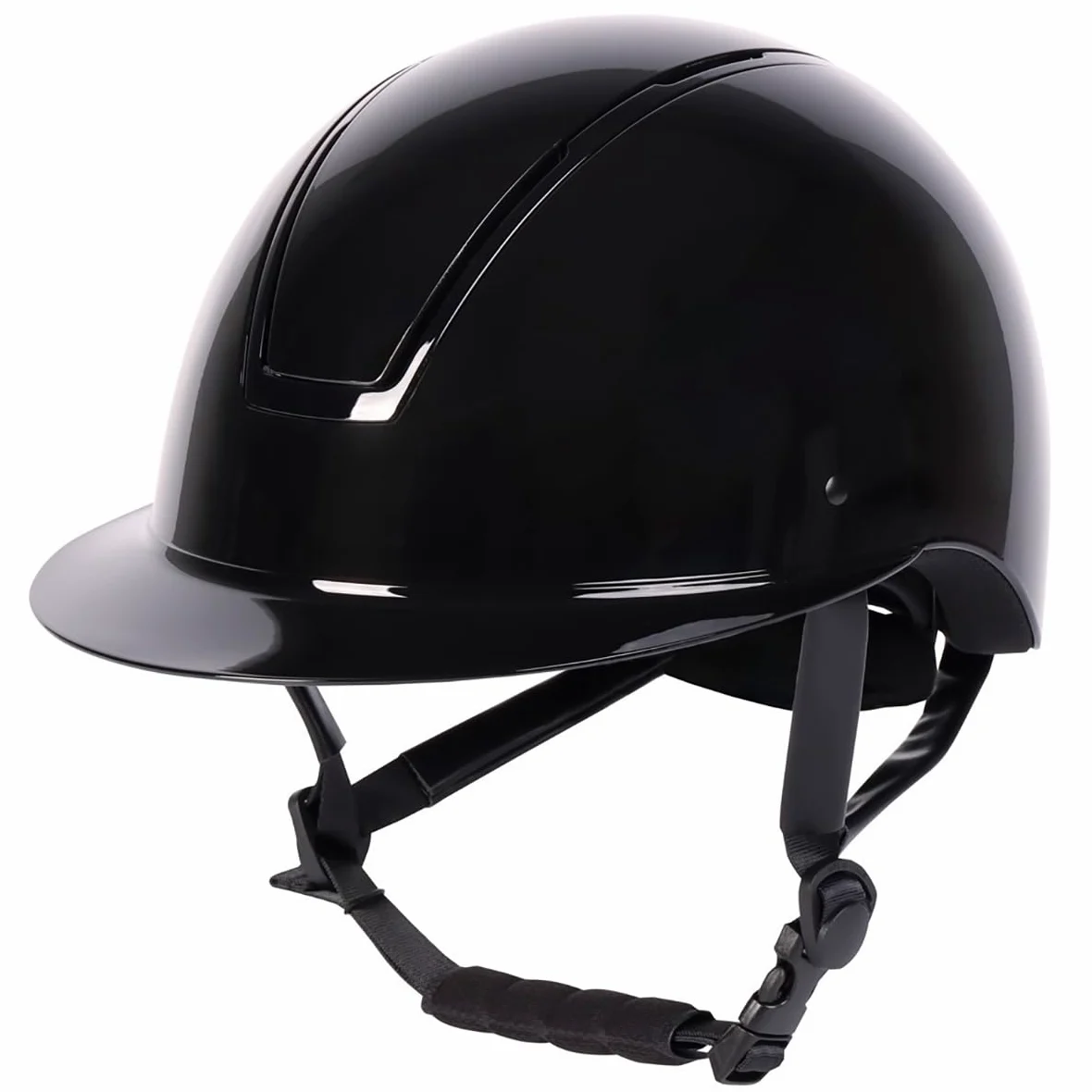 Harry's Horse Royal Glossy - Casco de equitación (52-54 cm), color negro y negro