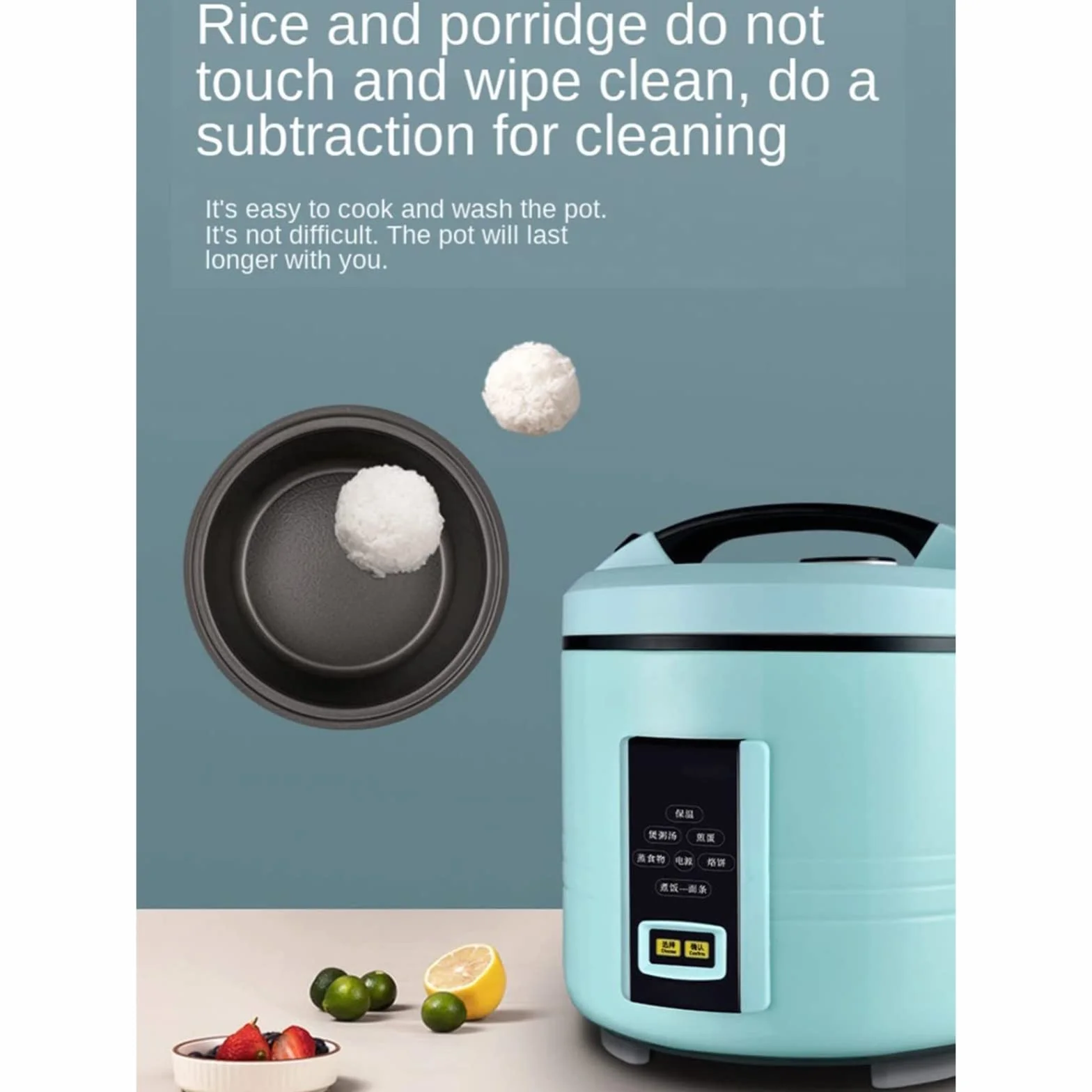 Olla Arrocera, Olla Arrocera para Vehículos, Olla Arrocera Portátil Y Pequeña Olla Arrocera 2L Y Olla Arrocera Al Vapor, Muy Adecuada para Autocaravanas, Camiones, Viajes de Campamento/24 Volti