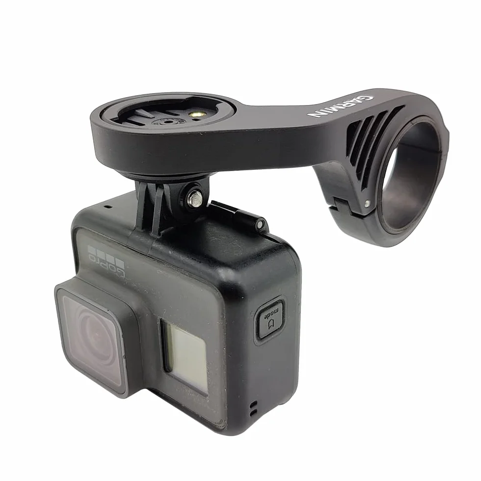 Cestbon Adaptador Combo de Montaje para Garmin Edge Compatible con Cámara o Faro, Adaptador Universal Extendido de Montaje Frontal de Liberación Rápida