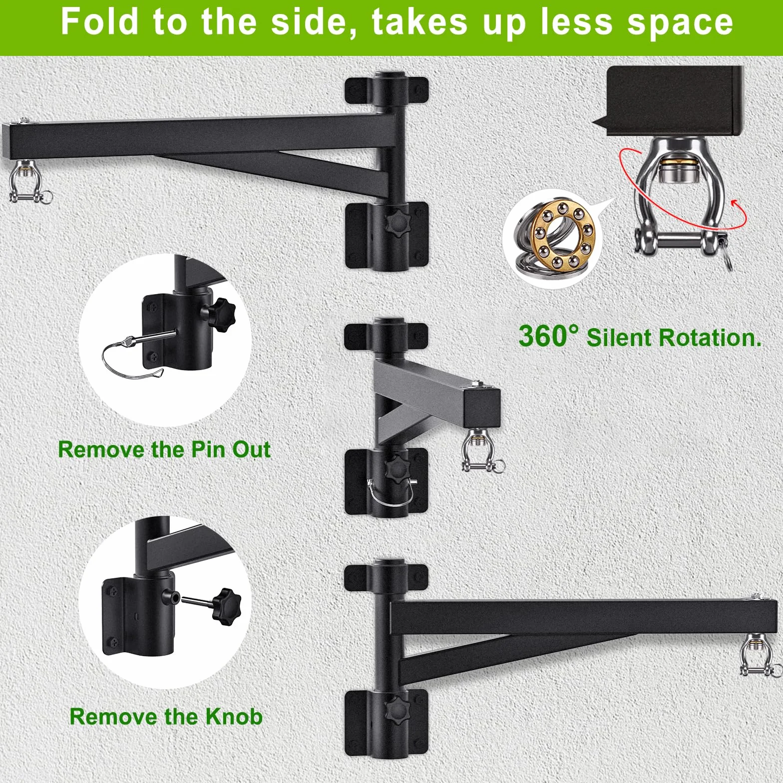 BeneLabel Soporte para Saco de Boxeo, Soporte para Colgar en la Pared, Soporte Pesado con RotacióN Silenciosa para Gimnasio en Casa, Interior Y Exterior, Ejercicio de Boxeo