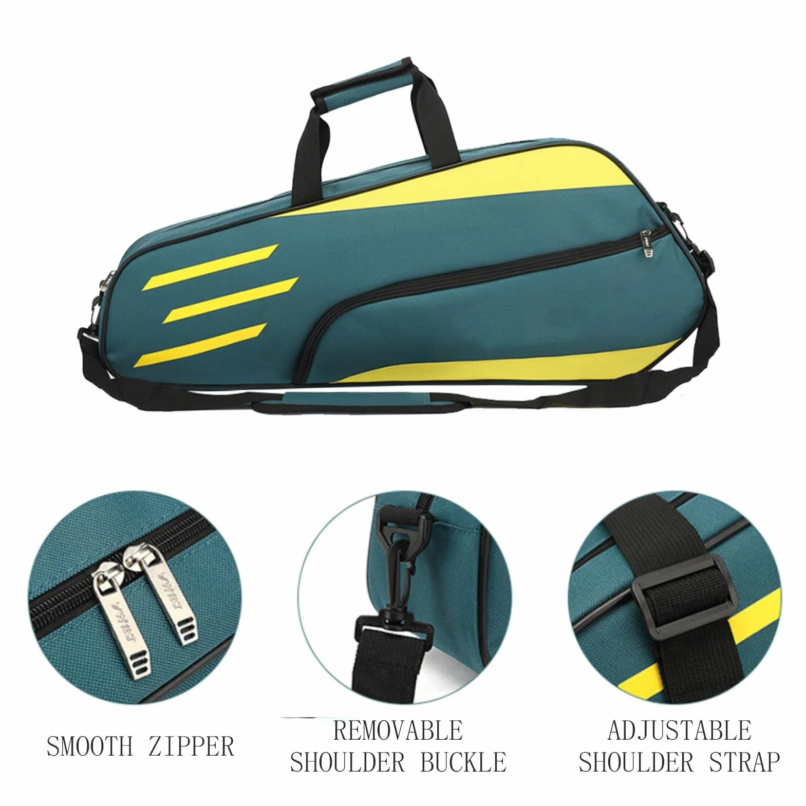 Bolsa Para Raqueta De Bádminton - Bolsa Impermeable Para Funda Para Raquetas De Bádminton, Bolsa De Transporte Para Hombro De Tenis | Bolso Duradero De La Raqueta De Tenis Del Diseño Ergonómico