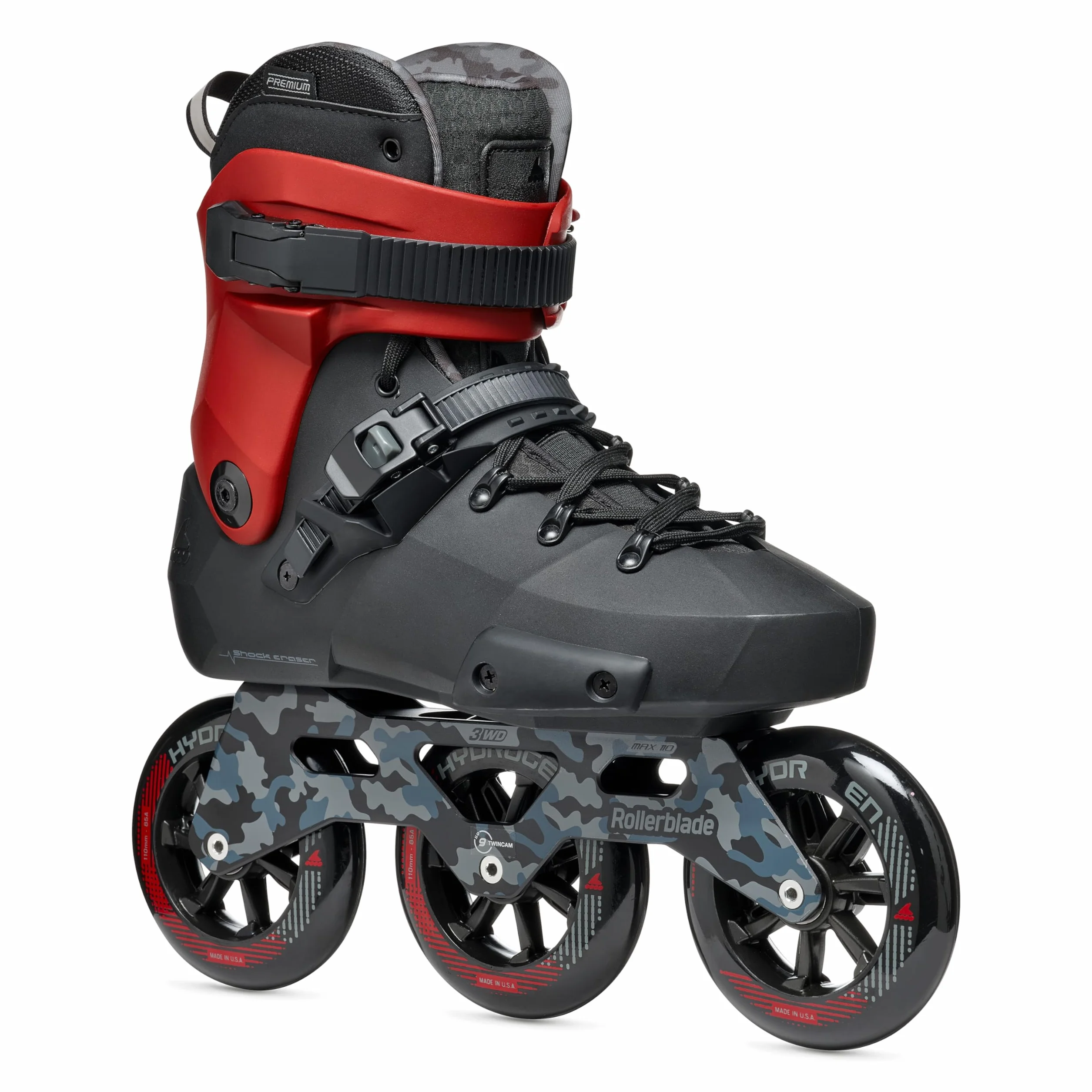 Rollerblade Twister 110 3WD Inline Skate 2025 Black/Red