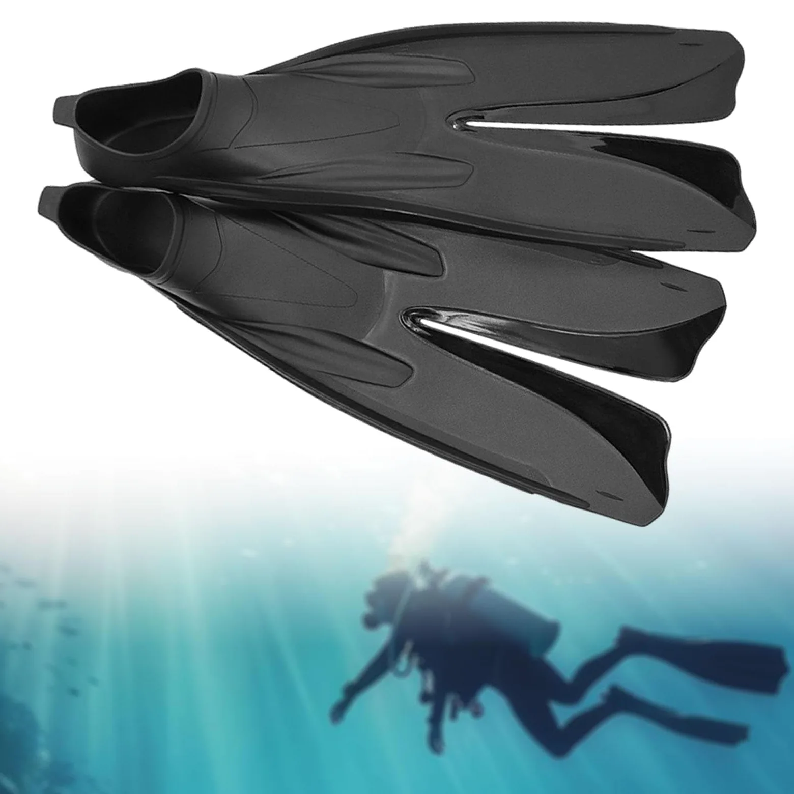 Aletas de Buceo Par Aletas para Accesorios Buceo Flippers Profesionales con Drenaje Rápido Y Anti-Fatiga Adecuadas para Adultos Y PIS