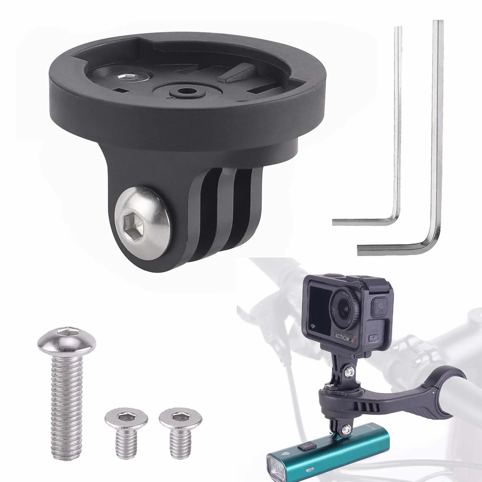 Soporte para Ordenador de Bicicleta, Gopro Bicicleta Ordenador Soporte para Garmin Edge, Soporte Bicicleta Adaptador Universal Combo, Soporte de Cámara para Uso Deportivo en Bicicleta