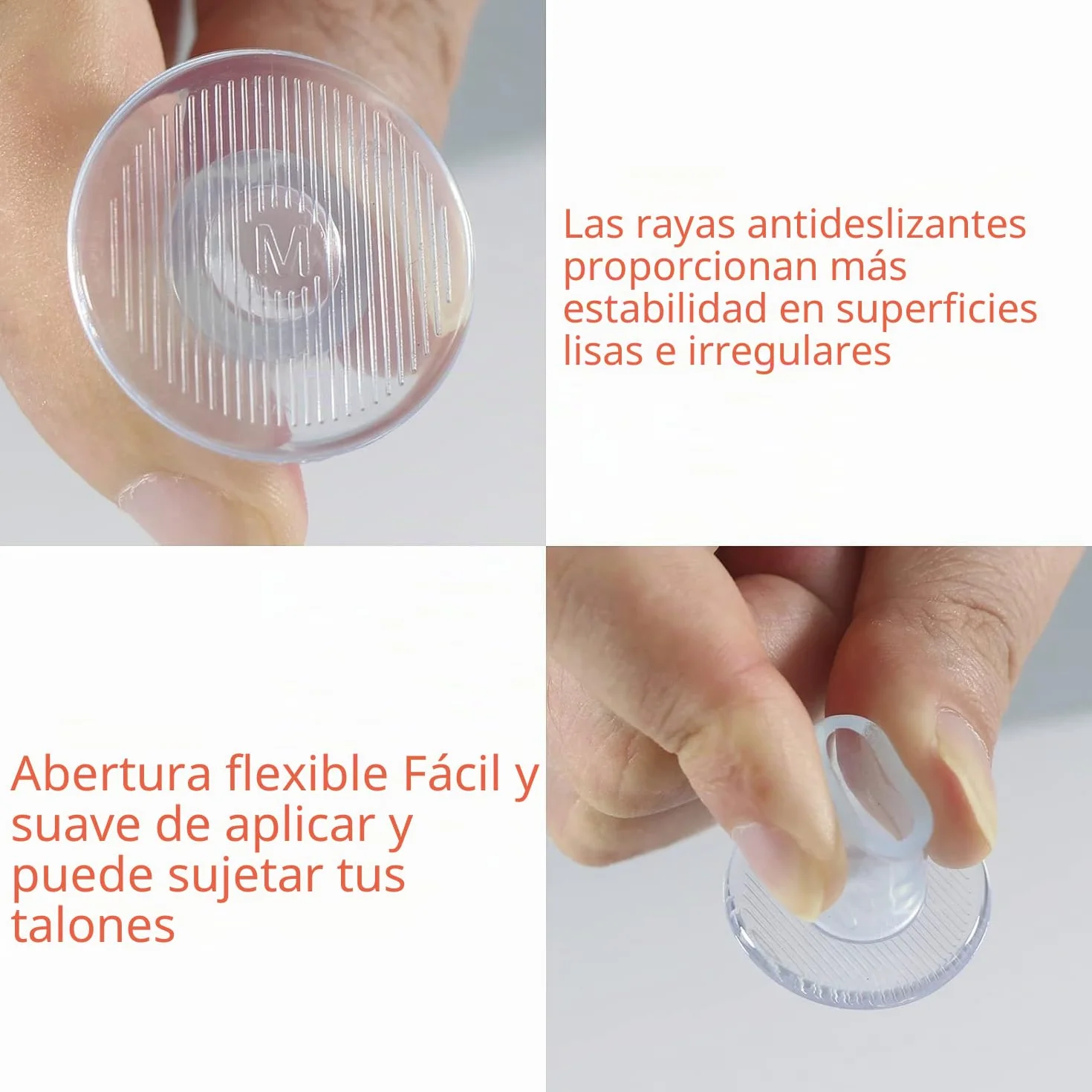 Protector De Tacón Alto Tapones Para El Talón Cubre Talón Zapatos De Mujer Blanco Tamaños XS S M L