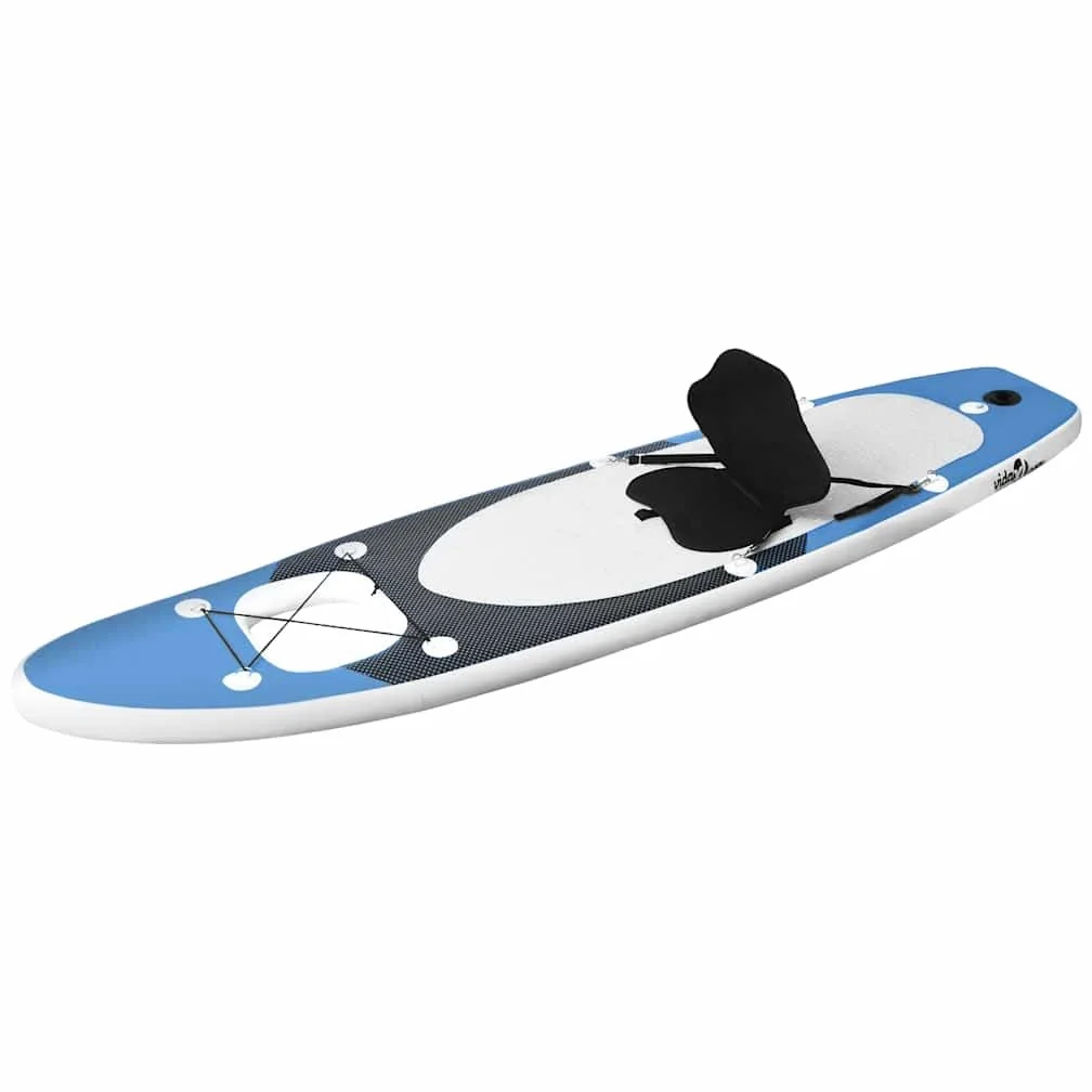 Genérico Set de Tabla de Paddle Surf Hinchable Azul Marino 330x76x10 cm,Deportes,Actividades al Aire Libre,Deportes acuáticos y navegación Deportiva,Surf,Paddleboards,93385