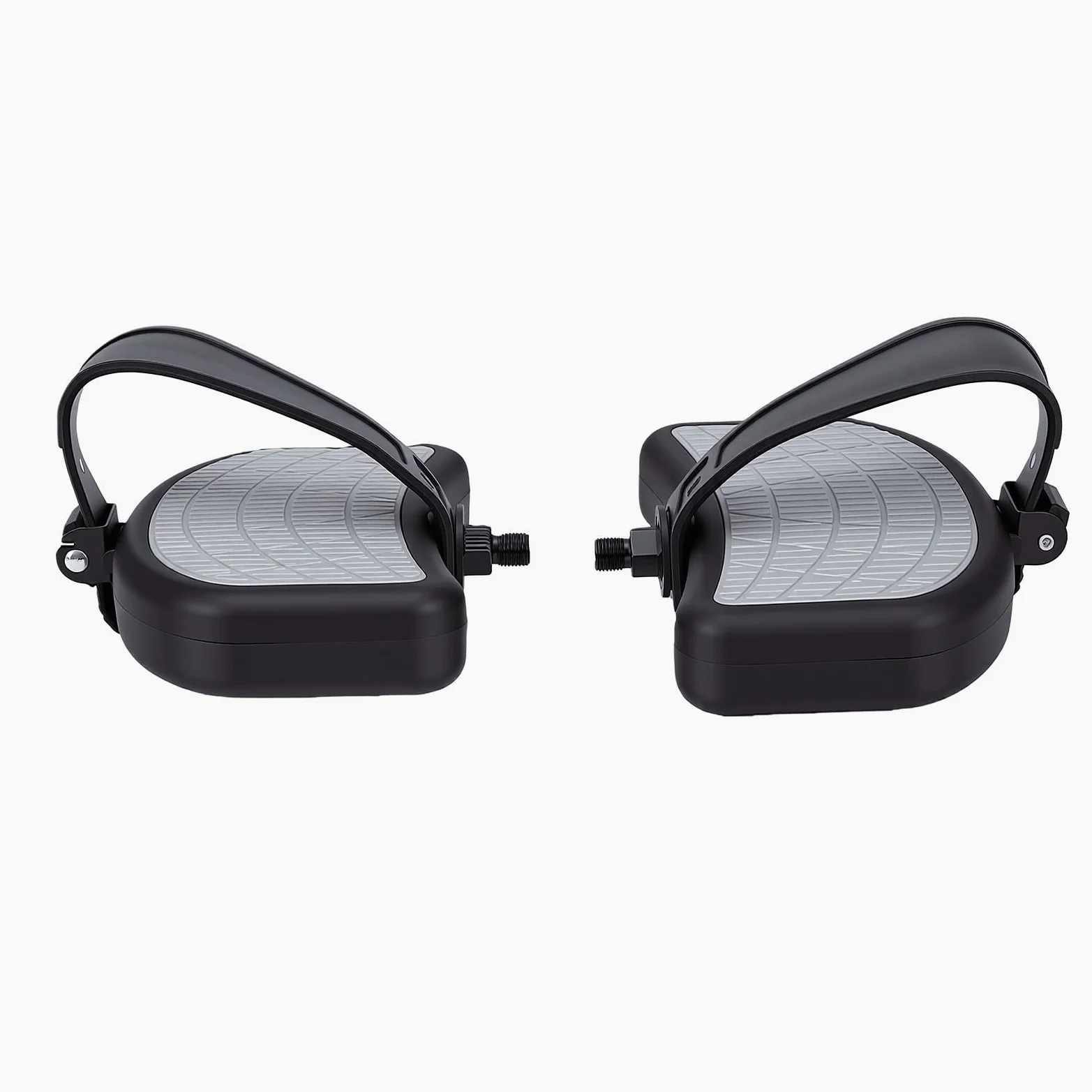 Ejoyous Pedal de Bicicleta Estática Ajustable, Pedales de Bicicleta Estática de PVC PP con Correa Ajustable y Superficie Texturizada Antideslizante, Paquete de 2 para Usuarios de Bicicletas Estáticas