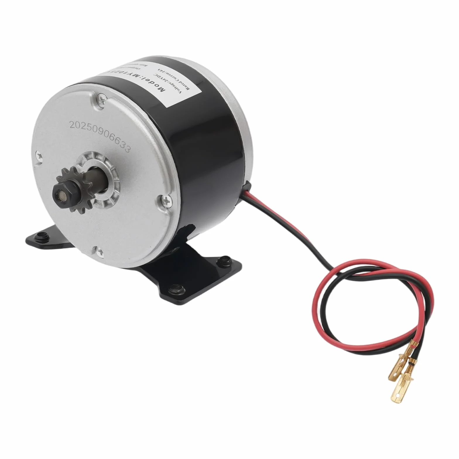 Motor eléctrico de 250 W, 24 V CC, 2550 rpm, 14 A, cobre puro, rueda dentada de 11 dientes (25 H) reversible, rodamiento de precisión para scooters eléctricos, bicicletas eléctricas, minimotos y