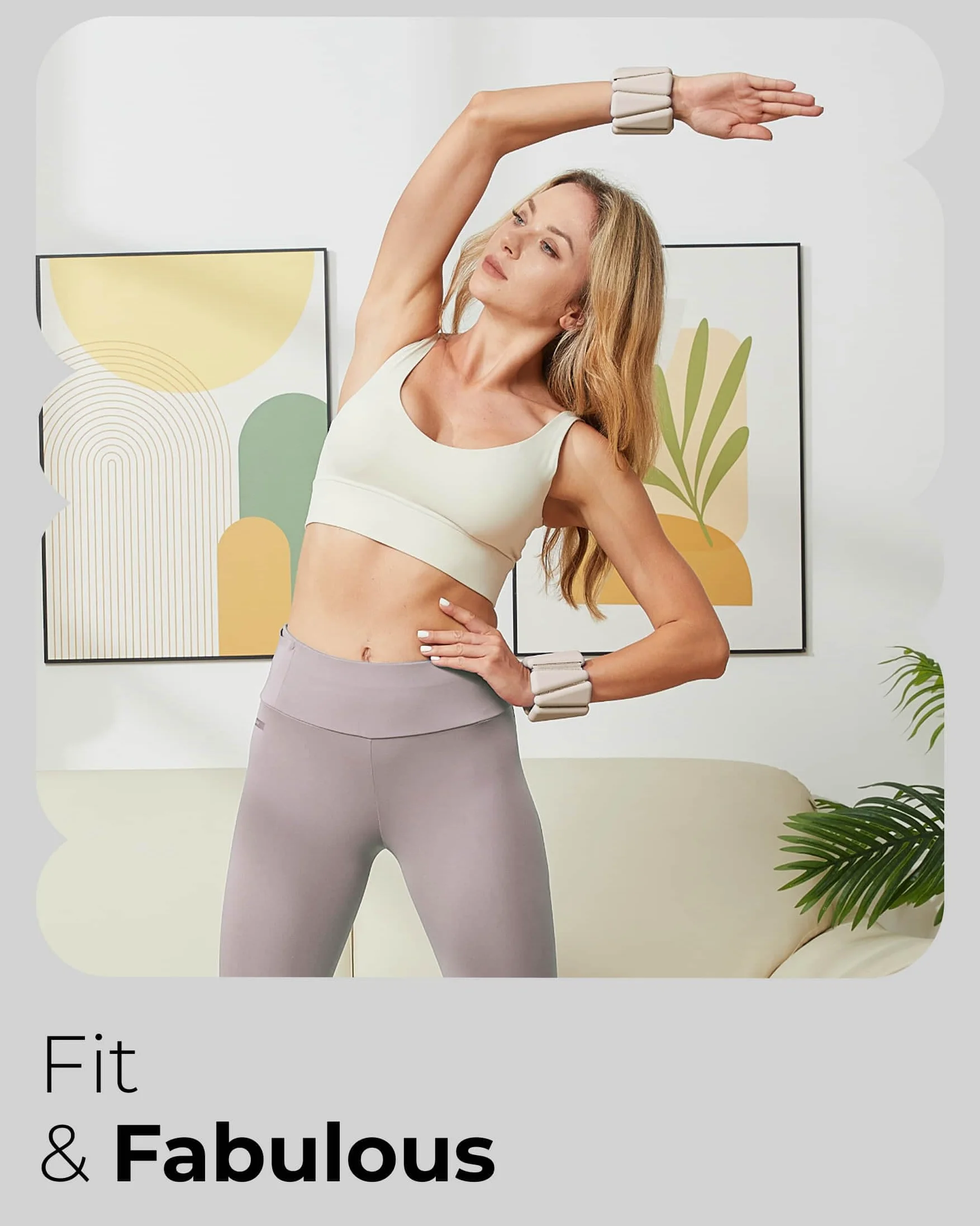 Brazaletes con peso, pesas ajustables para muñeca y tobillo para mujer, 2 libras cada una (juego de 2), pesas de tobillo para yoga, pilates y caminar, pesas de piernas y brazos para hombres