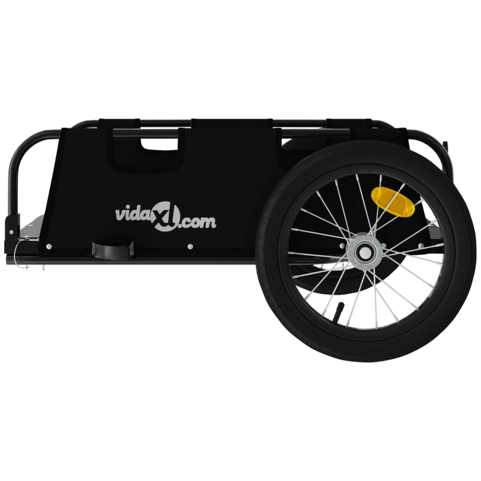 ARKEM Remolque de Carga para Bicicleta Hierro y Tela Oxford Negro Remolque Bicicleta niños Remolque Coche