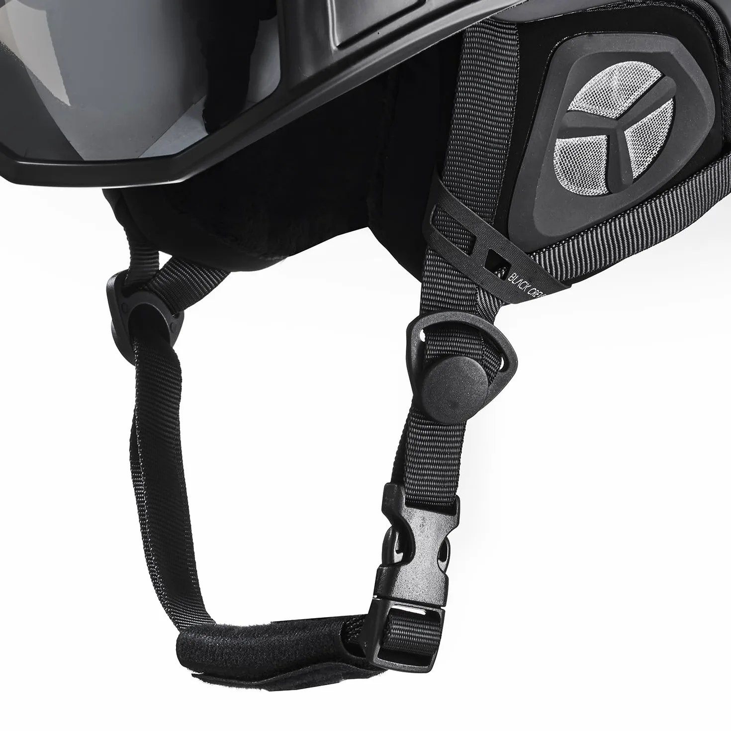 BLACK CREVICE St.Moritz - Casco de esquí con Visera, Casco de esquí Ajustable para Hombre y Mujer, Casco de esquí con Soporte para Gafas de esquí, antivaho, Casco de esquí y Snowboard con Funda