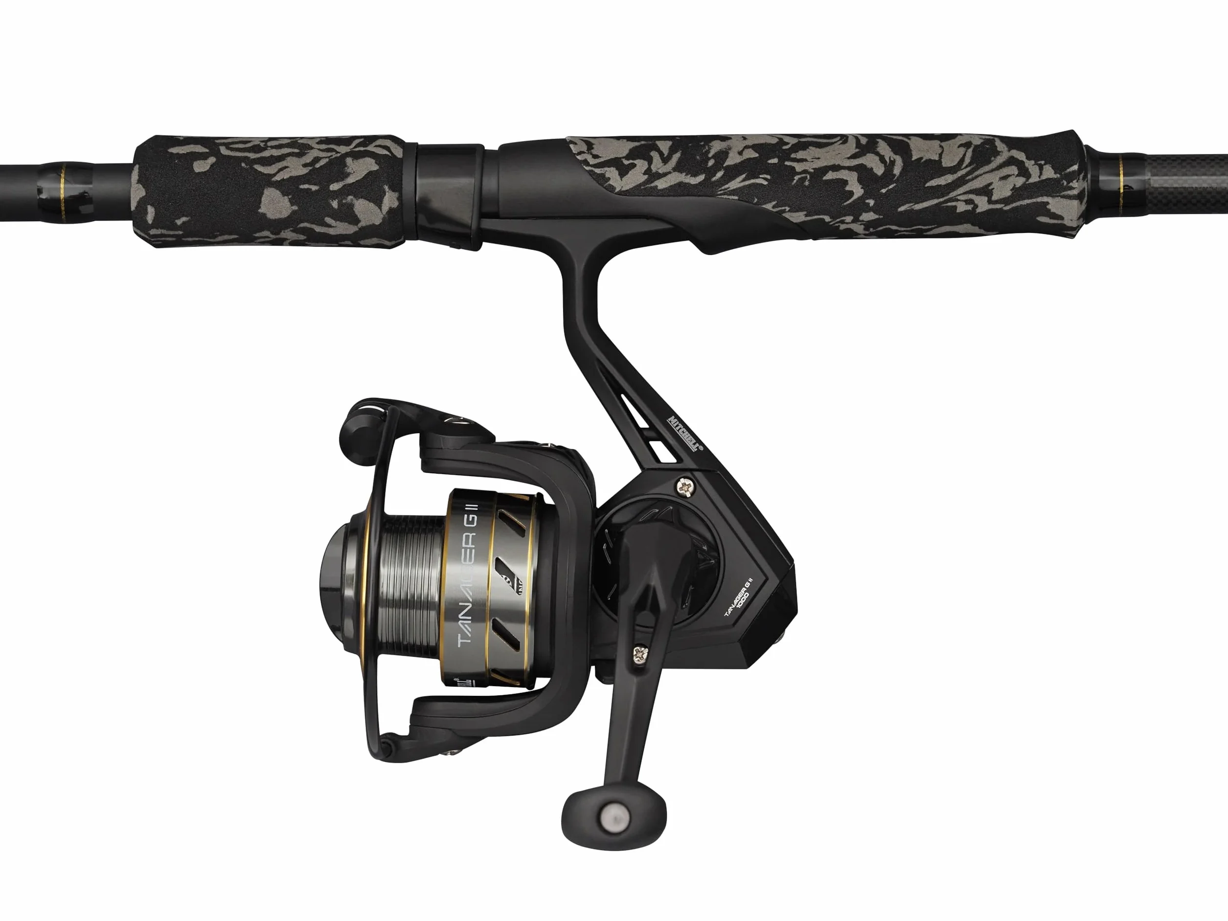 Mitchell Tanager G2 Telespin Combo | Caña Telescópica Portátil y Carrete para Pesca en Agua Dulce | Arrastre Suave | Principiantes y Pescadores Intermedios | Negro |Múltiples Opciones Disponibles