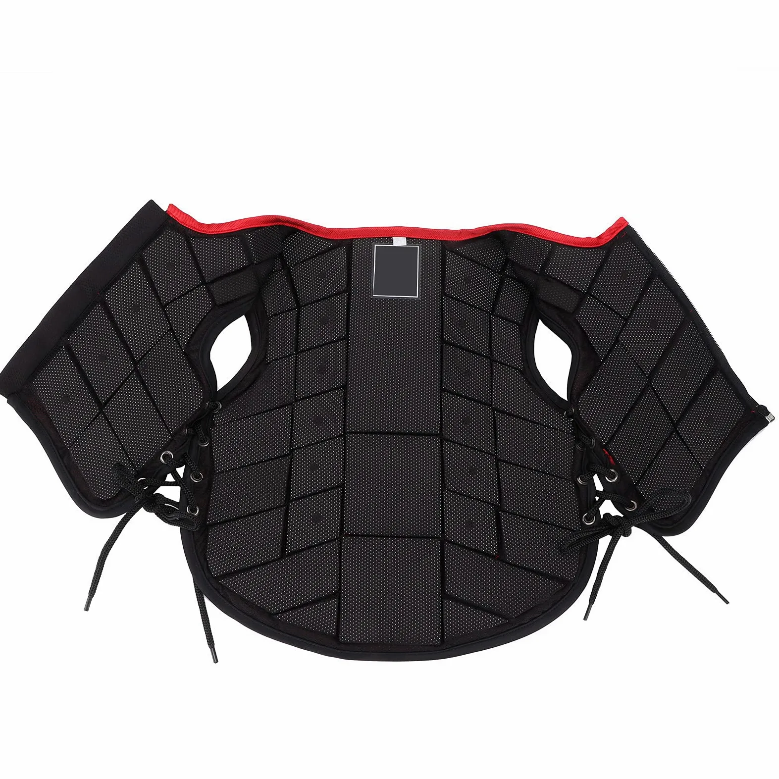 RiToEasysports Chaleco Ecuestre para Niños, Chaleco Ecuestre de Seguridad para Montar a Caballo, Diseño Lateral Ajustable, Chaleco Protector de Cuerpo Ecuestre Acolchado de Espuma, Rojo para