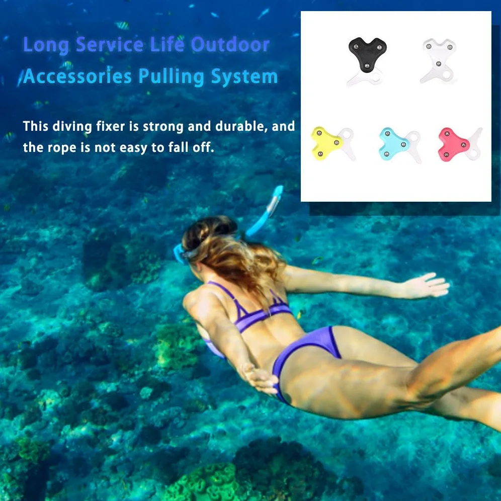 Polea de Buceo Retractor de Cuerda Dispositivo Buceo Conveniente para Sistema tracción al Aire Libre Submarino Universal