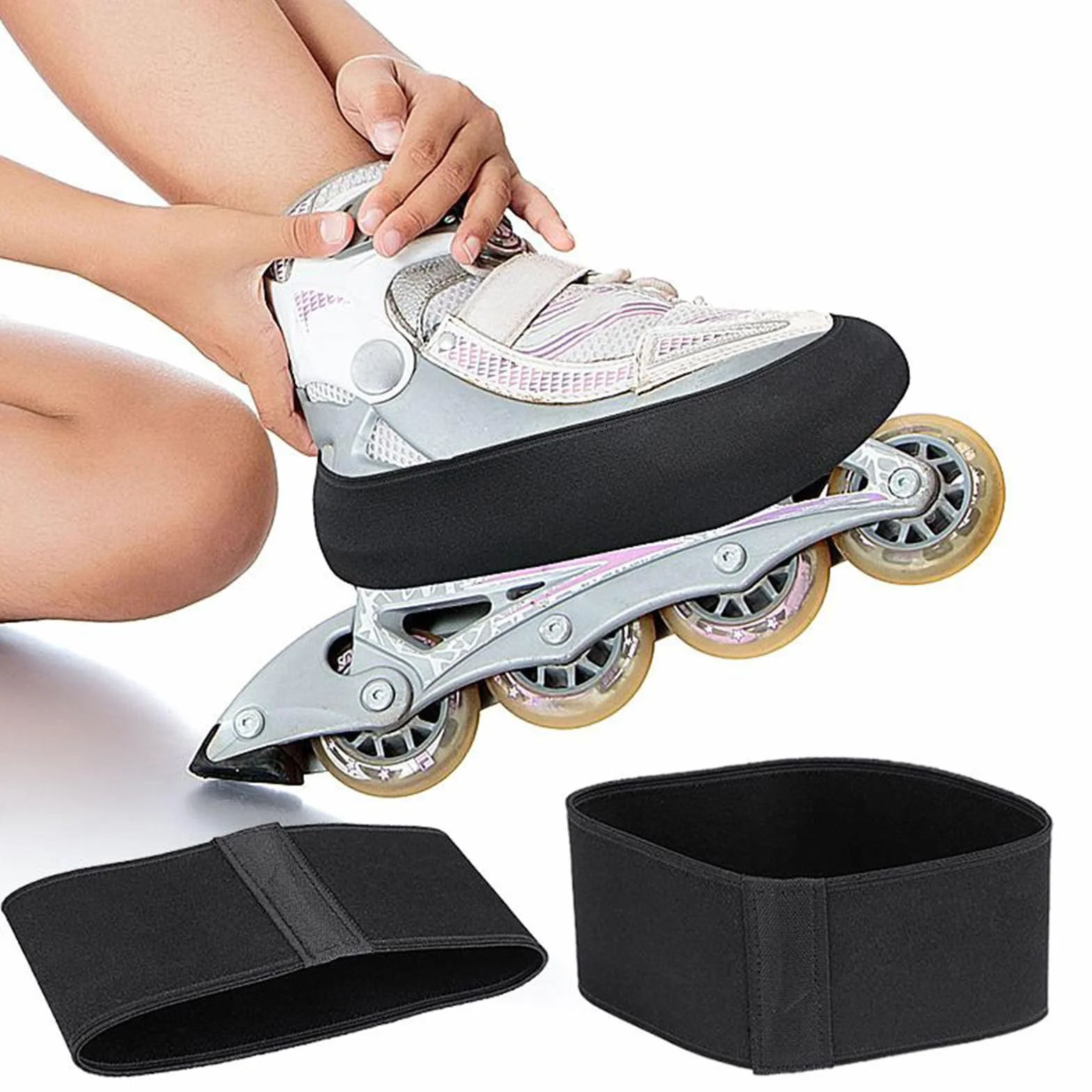 Fundas para Patines de Hielo,Manga Elástica Impermeable,Fundas para Patines de Ruedas - para Jóvenes y Adultos, Accesorios de Patinaje Artístico, de Velocidad, Recreativo y Hockey, para Niñas