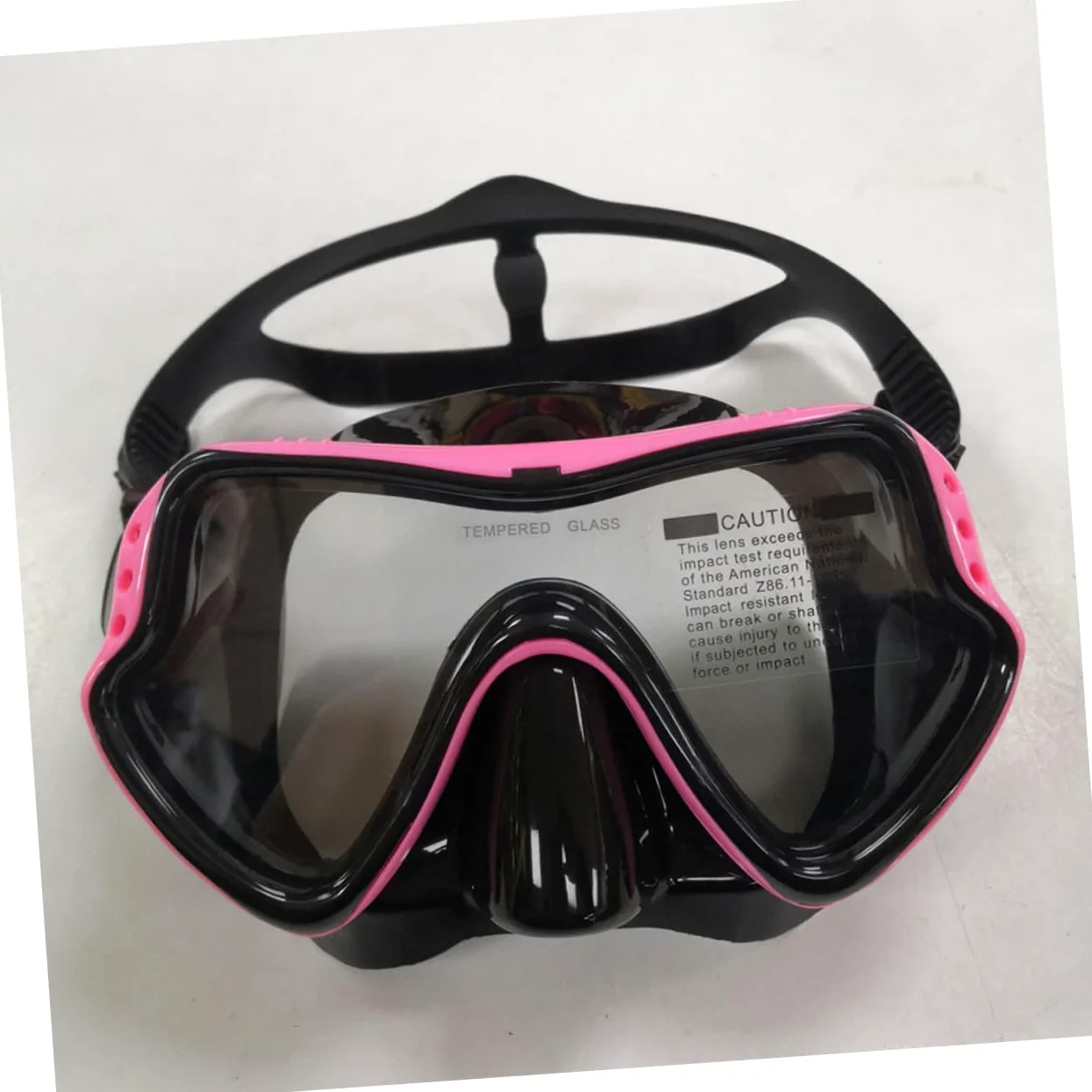 Gafas de Snorkel Rosa de Silicona para Niño Diseño Ventana | Tubo de Respiración Incluido, Orificios de Drenaje Unidireccionales, Cinta Elástica de Alta Tensión