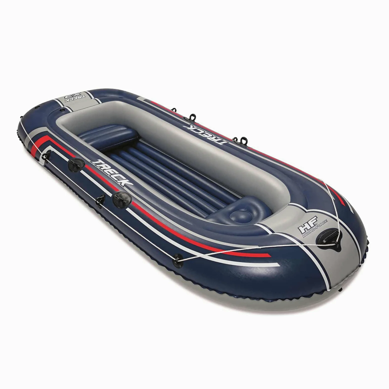 Bestway Hydro-Force Treck X 3 - Bote Hinchable para 3 Adultos y 1 niño, 307 x 126 x 39 cm