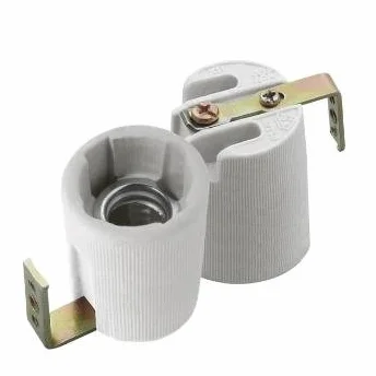 Portalámparas de cerámica 230 V E14 F HLDR