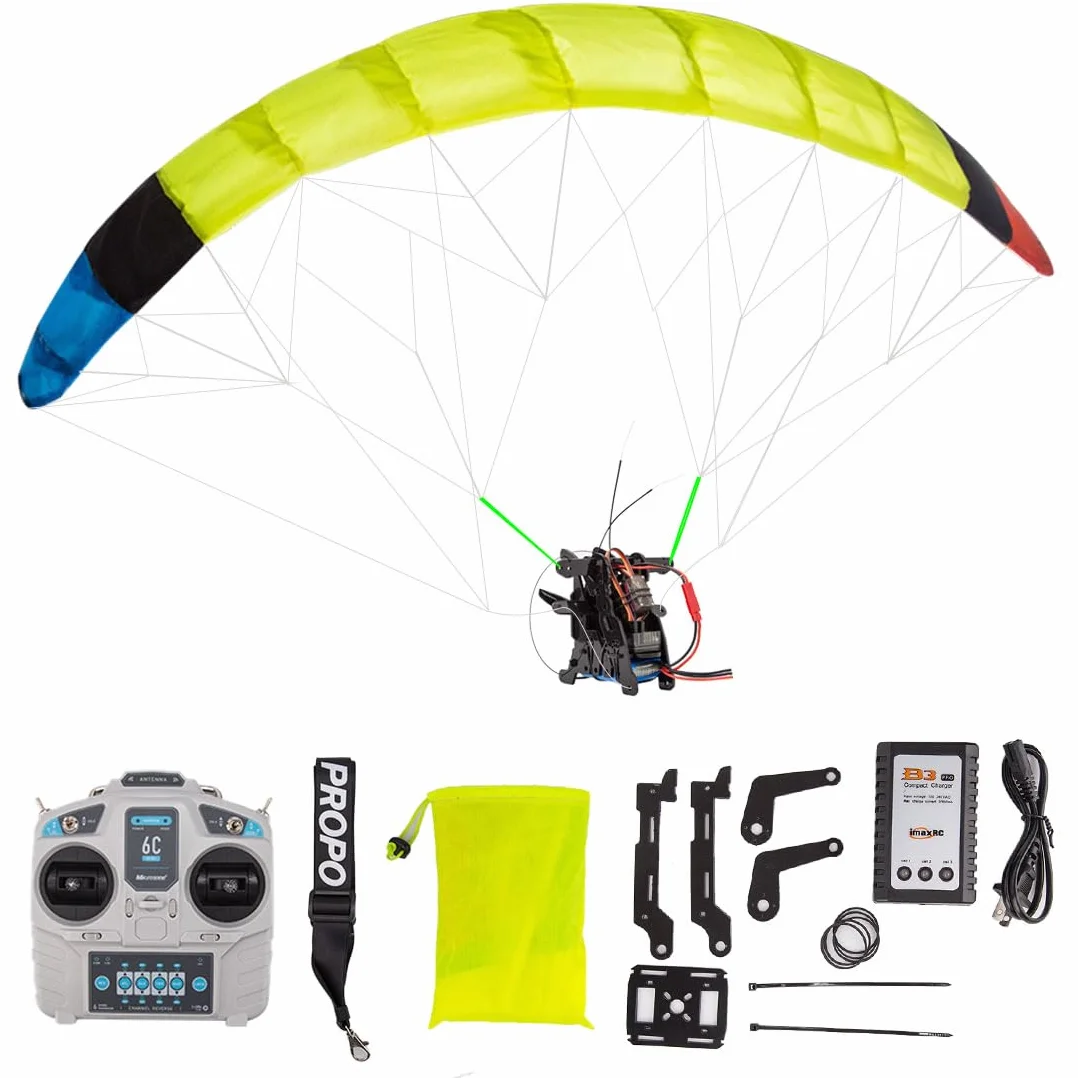 Parapente RC para adultos 2.4G 100 cm nailon acrobacias eléctrico