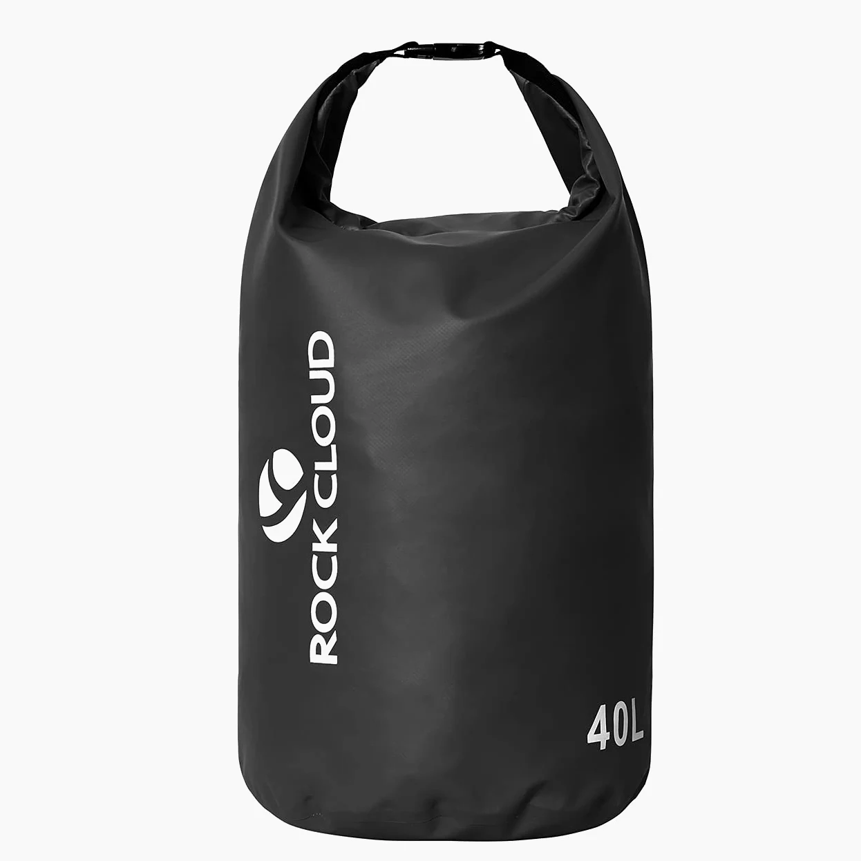 ROCK CLOUD Bolsa Impermeable para Kayak, Rafting, Barco, Playa, Surf, natación, Canoa, Camping, Senderismo, Pesca, esquí, Black, 40L US, Mochila de Viaje