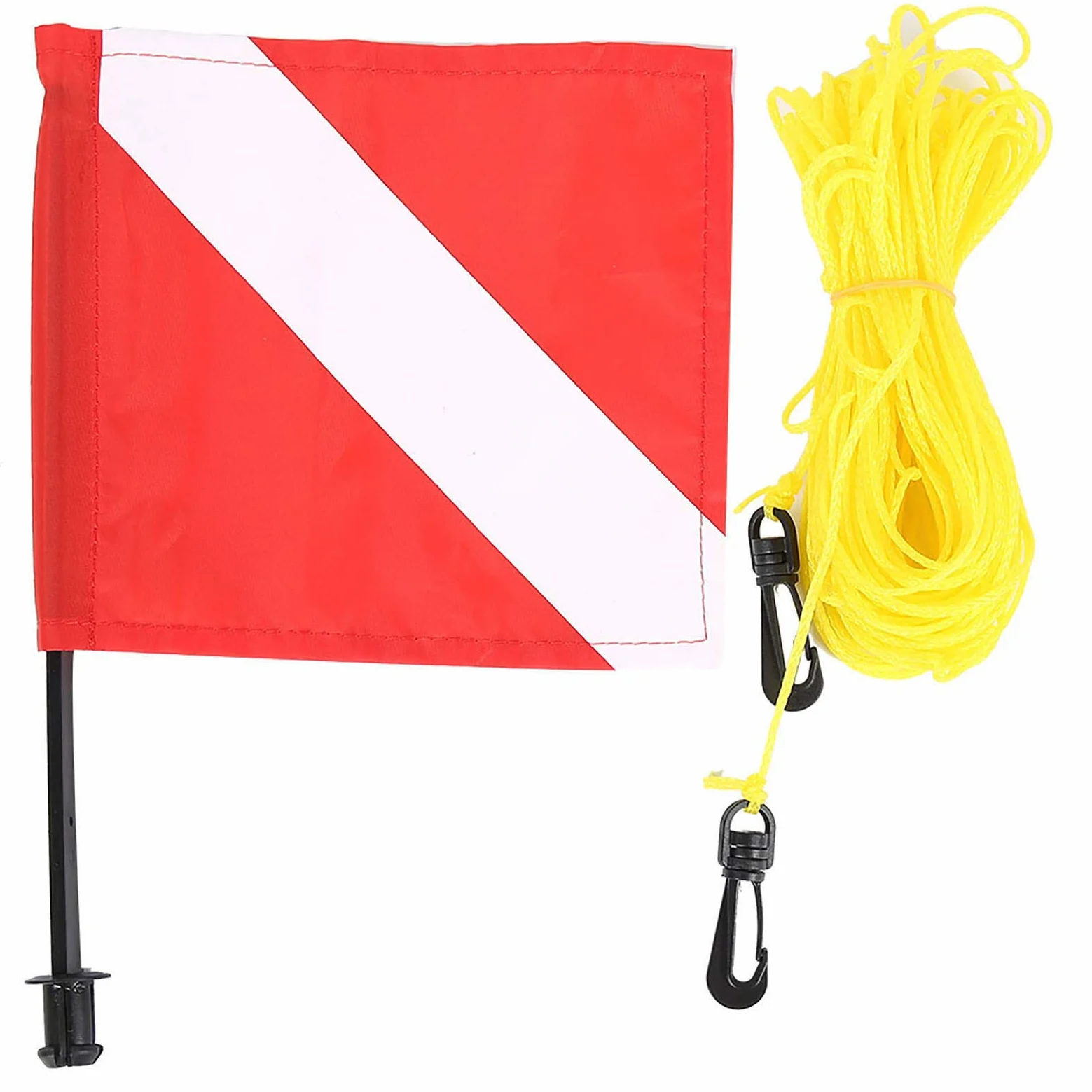 Bandera de Buceo, Bandera de Buceo Flotador de Buceo Inflación Torpedo Boyo Signal Float Ball & Flag Float Float Torpedo Float para Buceo, Snorkel y Natación