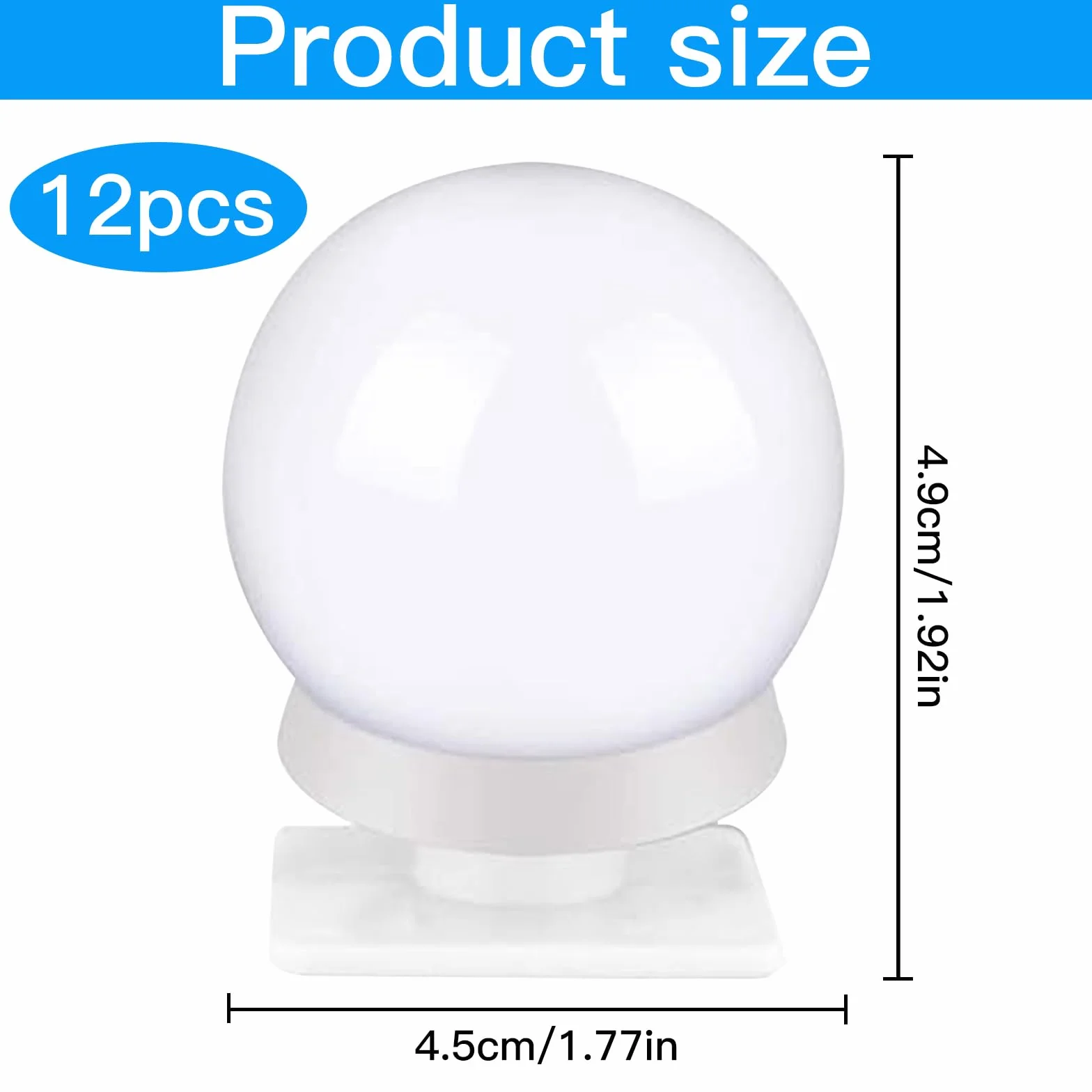 Luz de Maquillaje LED con 12 Bombillas Regulables, 3 Modos de Color para Tocador