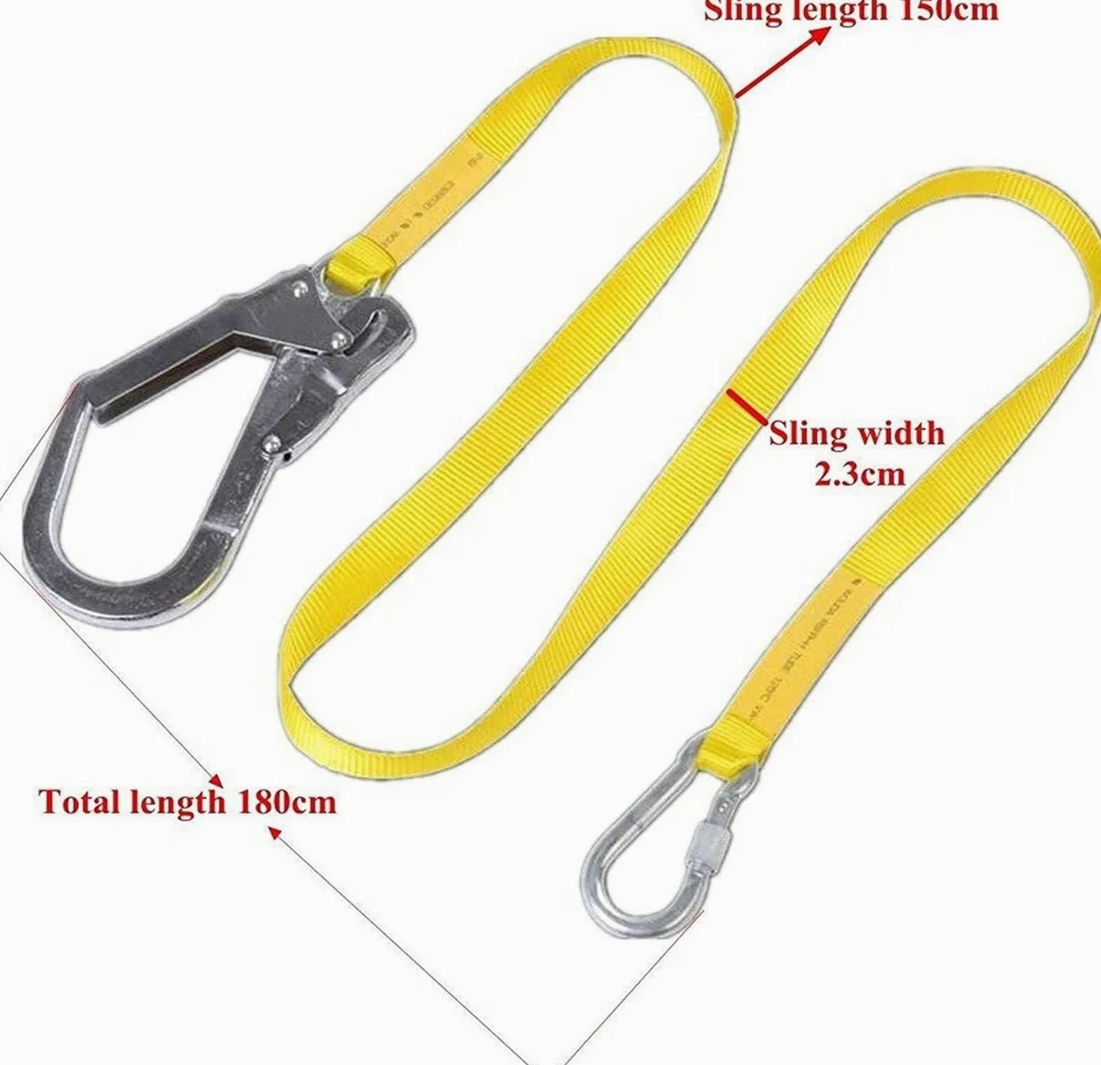 Cordón de seguridad con ganchos a presión, arnés para exteriores, cuerda de protección con mosquetón, 180 cm de longitud