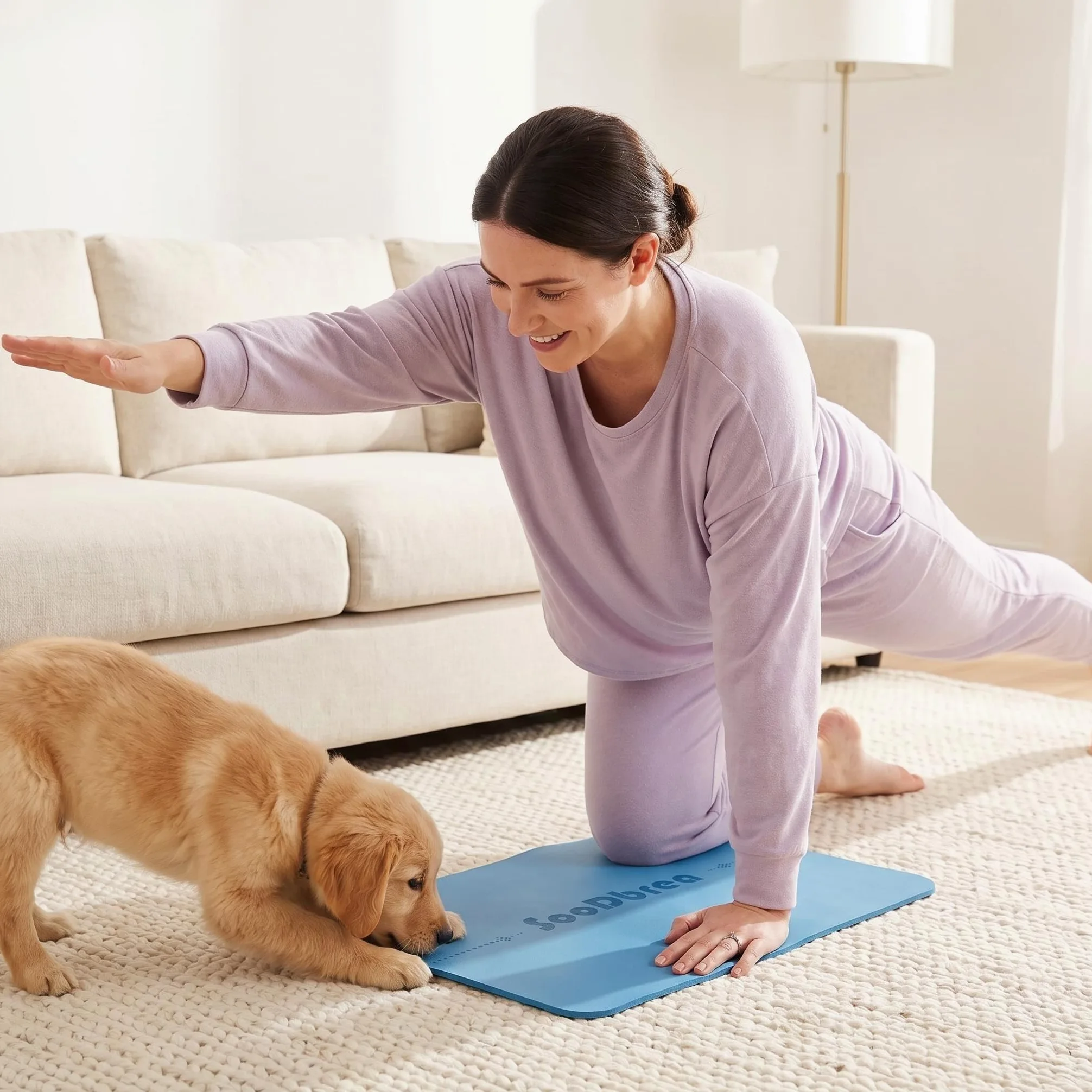 Mini esterilla de yoga, agarre similar al guerrero, antideslizante, sistema de alineación, cabeza, rodilla y codera, alfombrilla de meditación, almohadilla para rueda abdominal, portátil