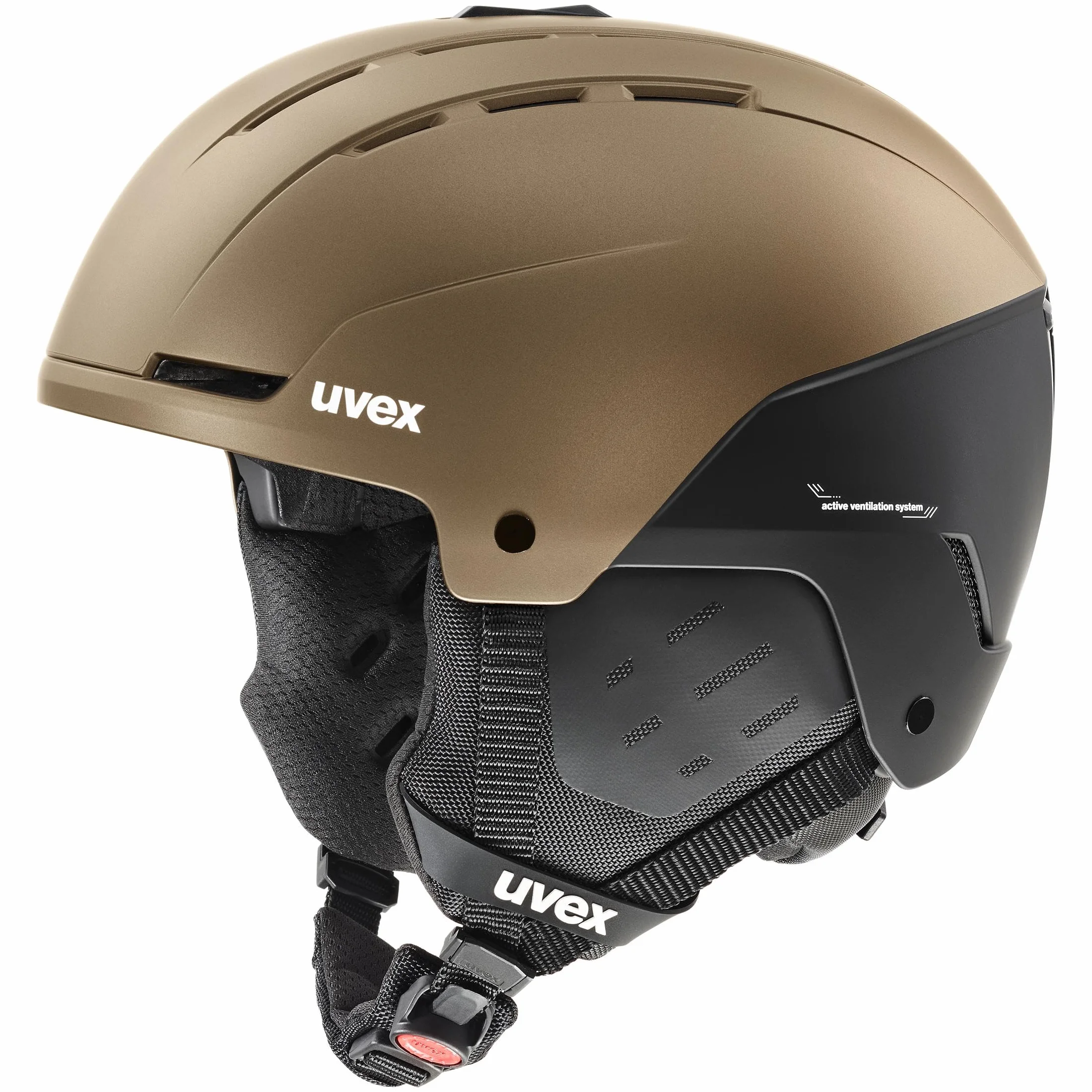 uvex Stance – Casco de esquí robusto y eficiente ventilado para hombre y mujer con ajuste de tamaño individual