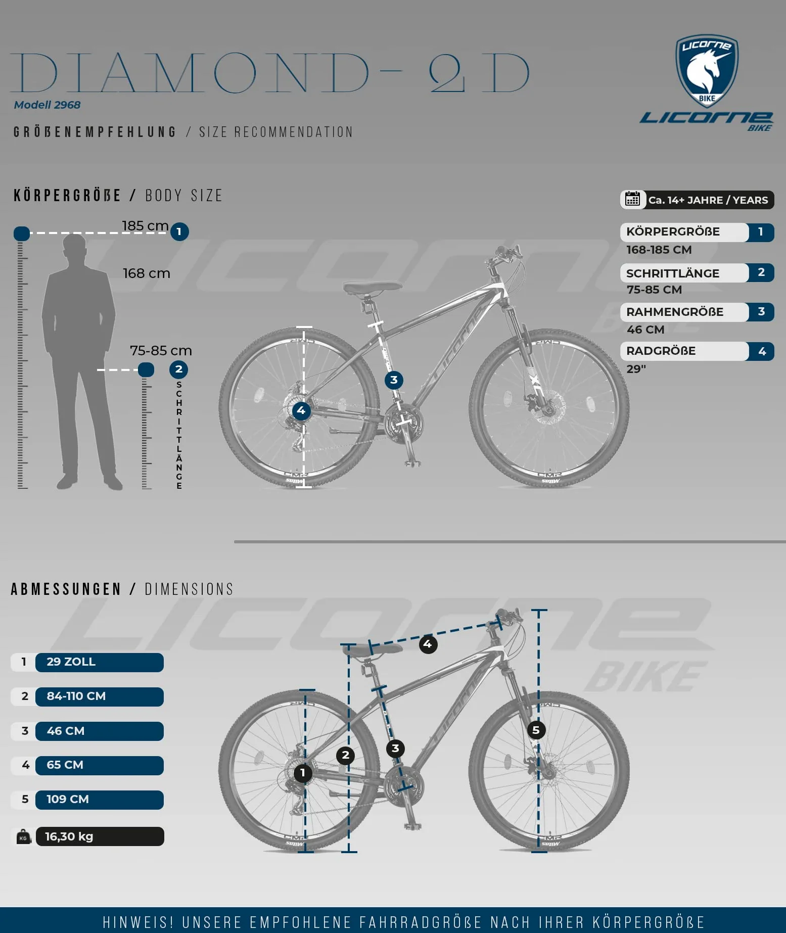 Licorne Bike Diamond Plus