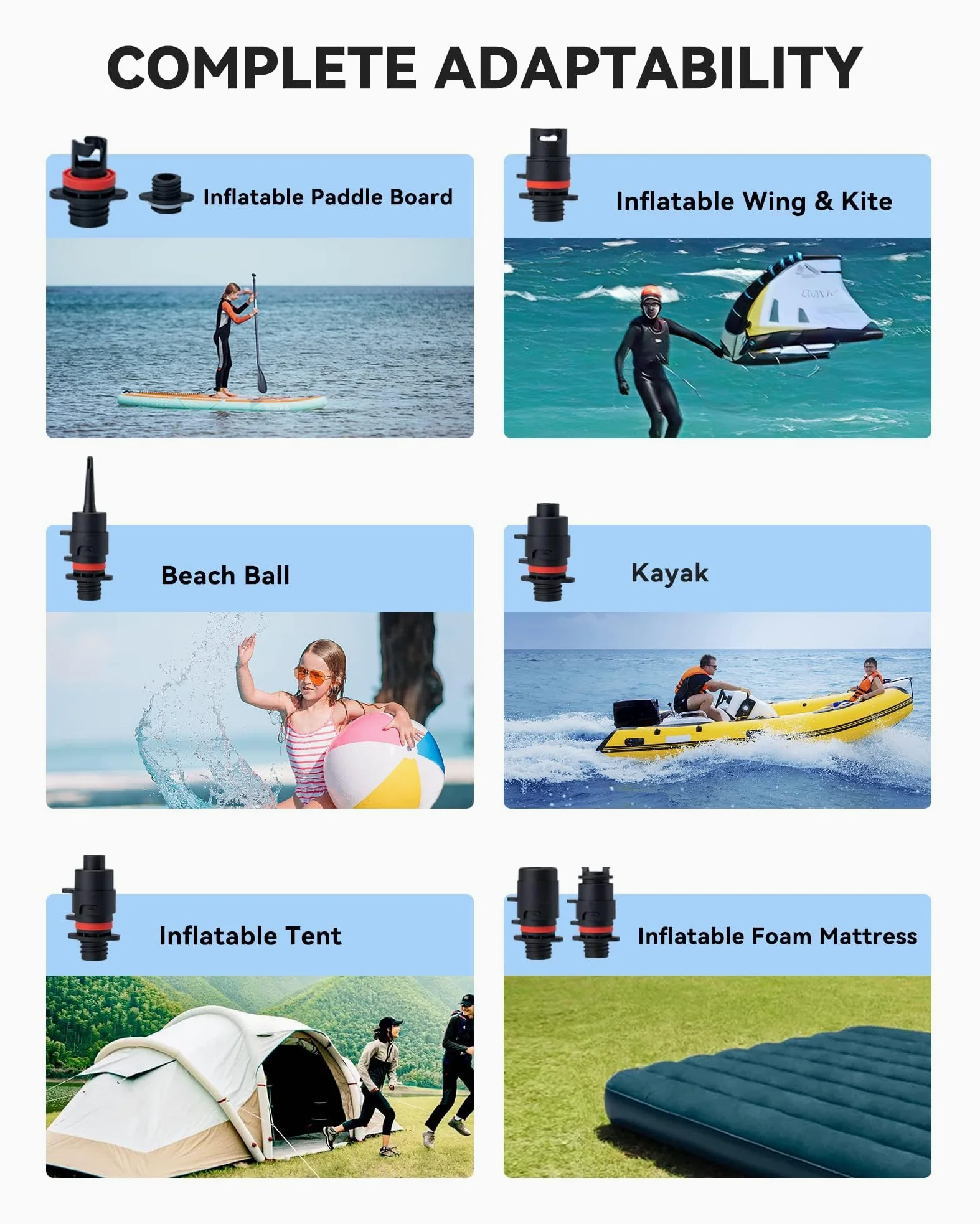 TOPUMP Bomba eléctrica para tabla de remo TPS260-20PSI, bomba de aire portátil recargable SUP, inflado y desinflado de doble etapa, apagado automático para tablas de remo, barcos, kayaks y tienda de