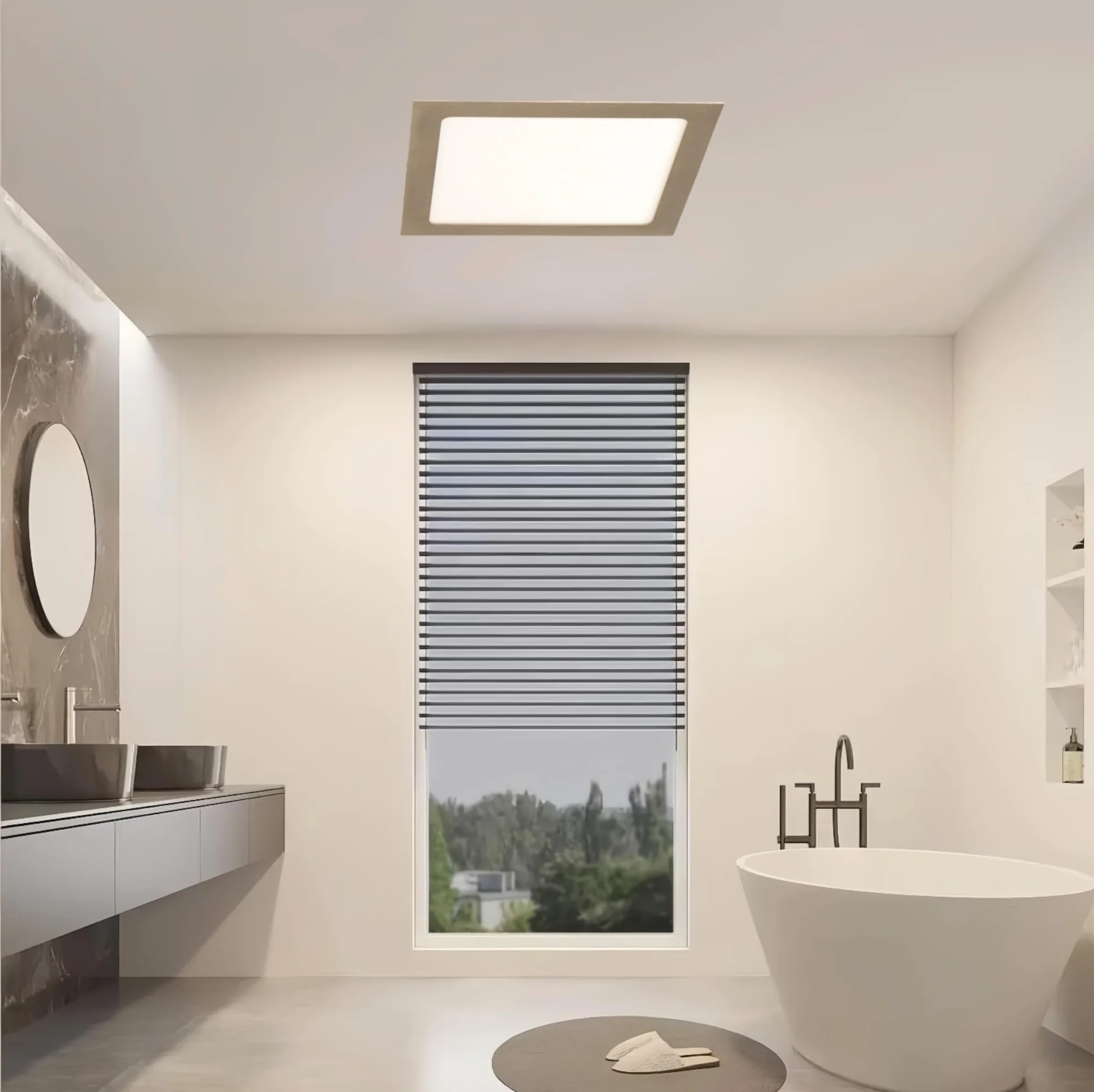 Panel LED de Techo 20W 2000lm 220x220mm Blanco Frío CCT Regulable Super Slim Empotrado Downlight