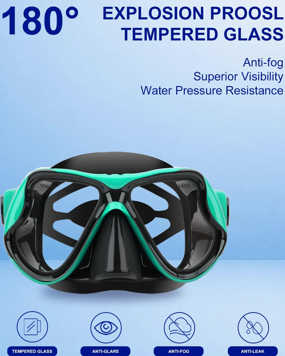 Equipo de Snorkel para Adultos - Máscara de Buceo Seca - Gafas de natación - Máscara de Buceo - Máscara de Buceo - Máscara de Buceo - Máscara de Buceo - Máscara de Buceo