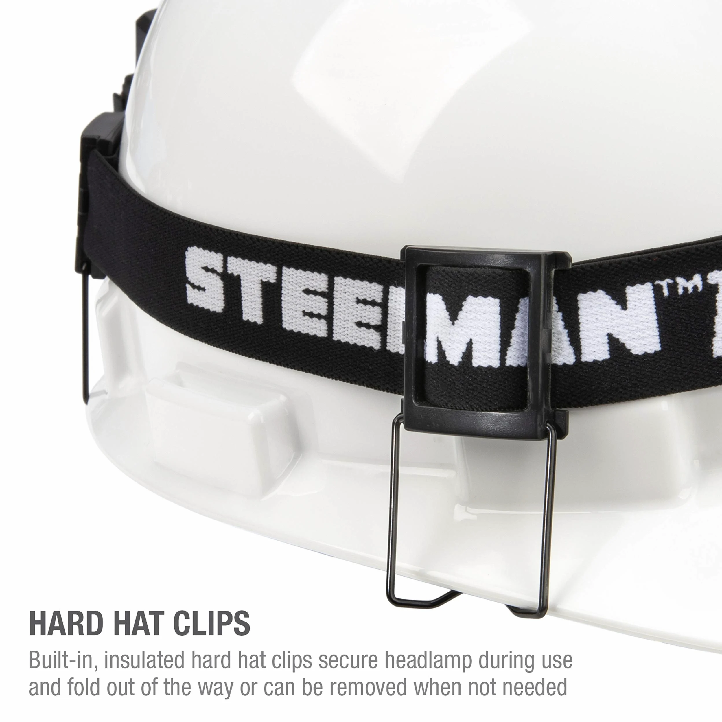 Steelman Slim Profile - Linterna frontal LED recargable activada por movimiento, 250 lúmenes, 3 ajustes de brillo, rango de 20 metros, resistente al agua