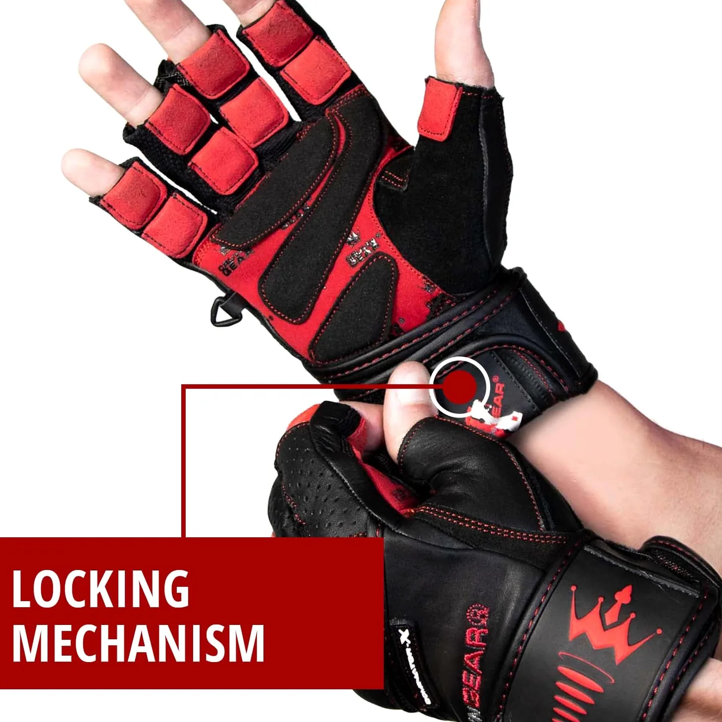 Guantes de levantamiento de peso para gimnasio, para hombre y mujer. , Dominator X