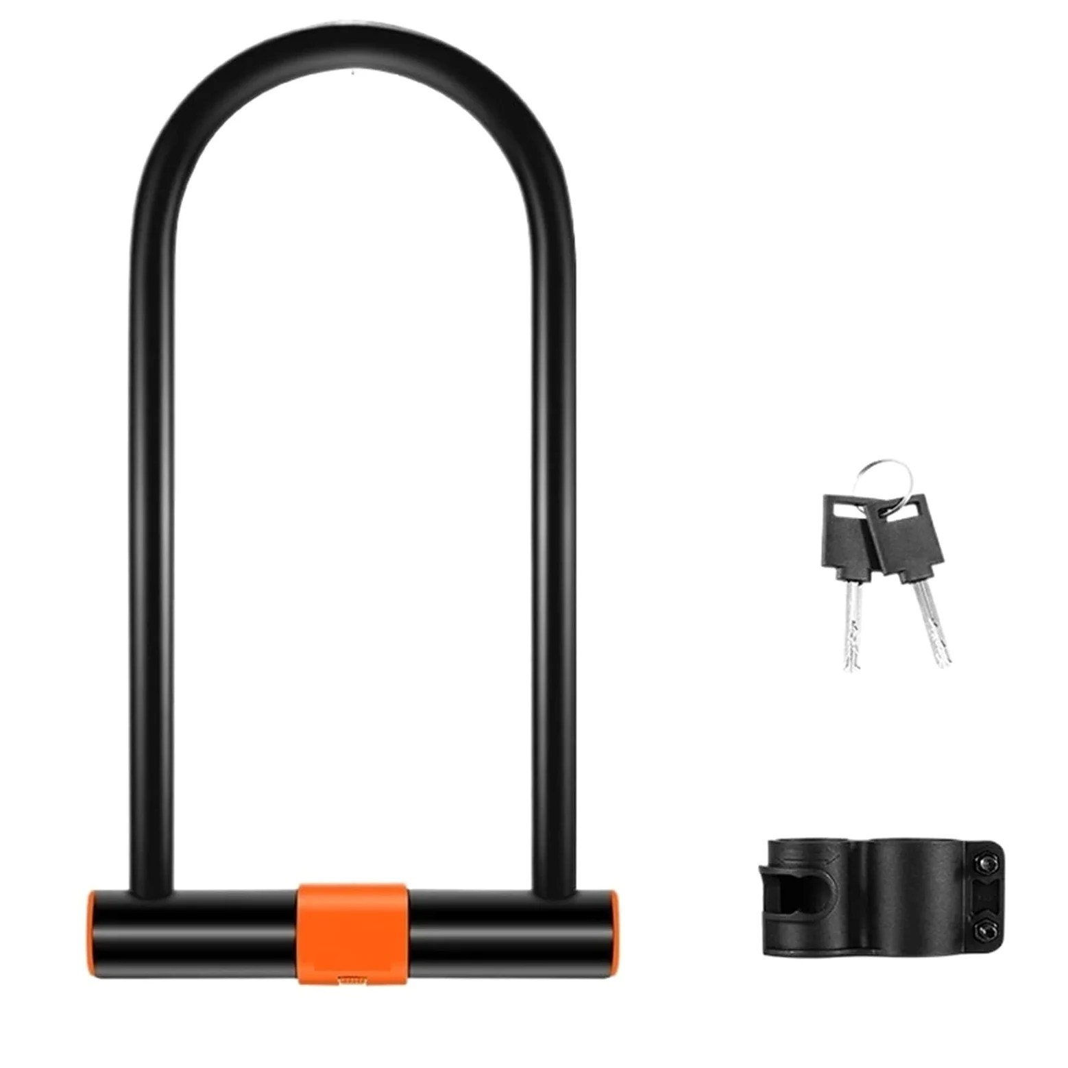 Genérico Compatible con candado de Bicicleta en U de Acero al Carbono | Candado en U for seguridad de motocicleta, scooter, bicicleta de carretera MTB