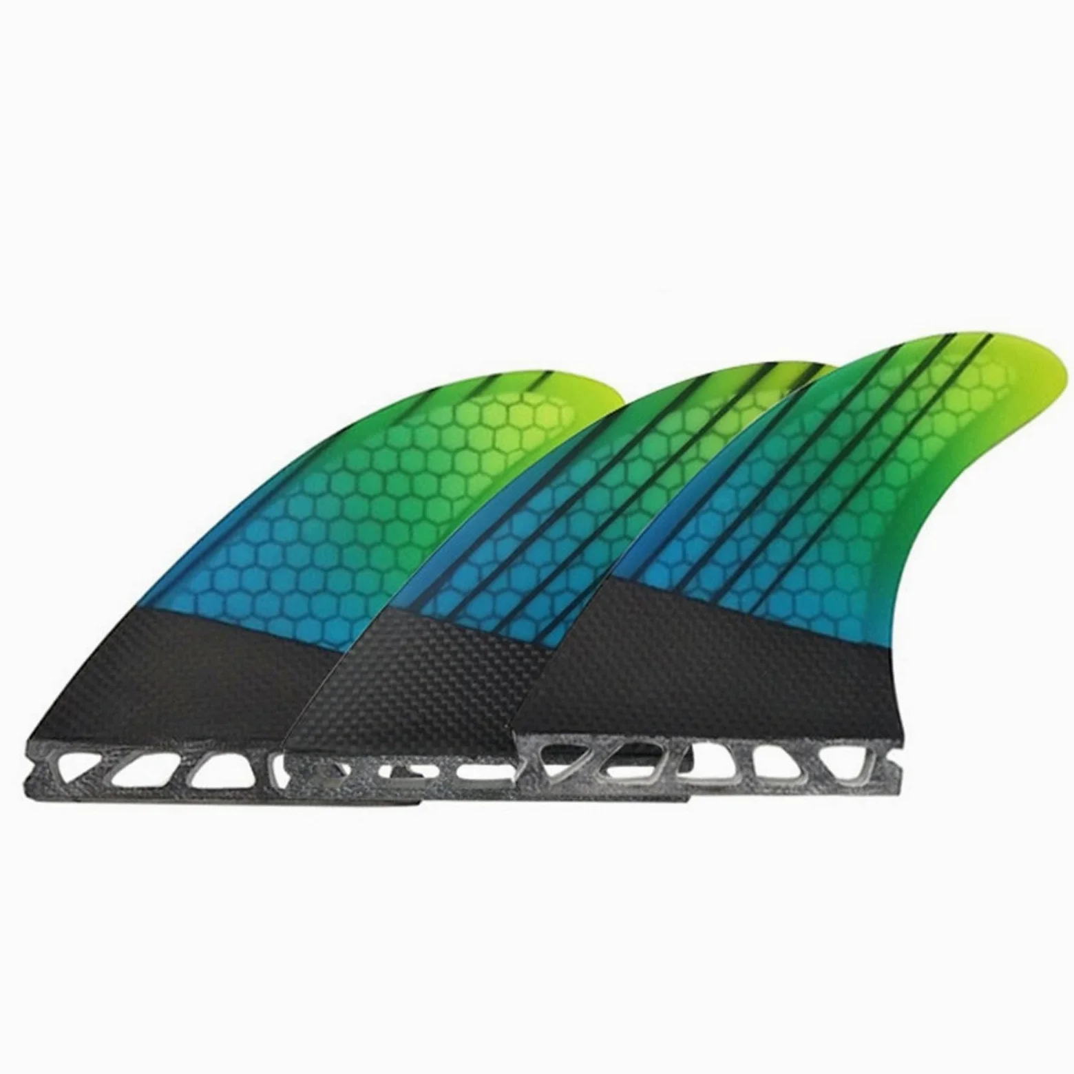 M Tri Fins Aletas for Tablas de Surf Fibra Carbono Propulsor Aletas Fácil de reemplazar